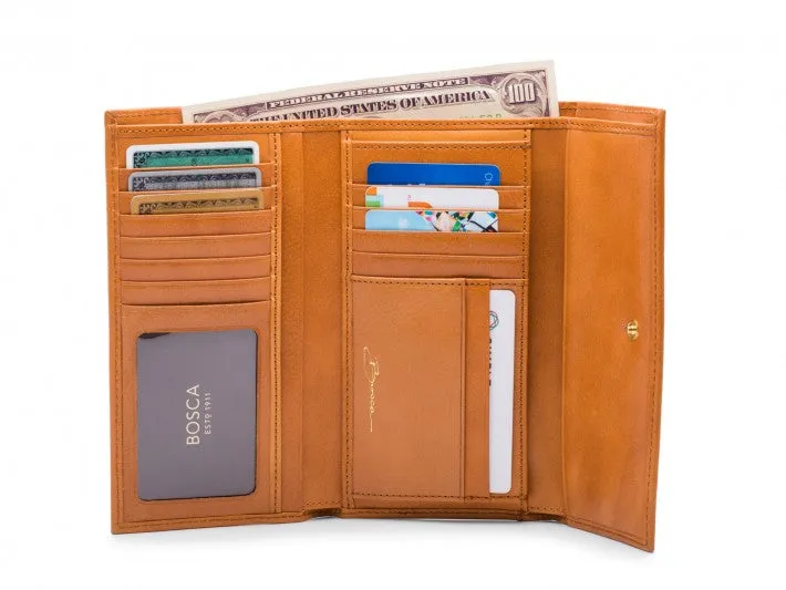 Bosca Naples Checkless Checkbook Clutch