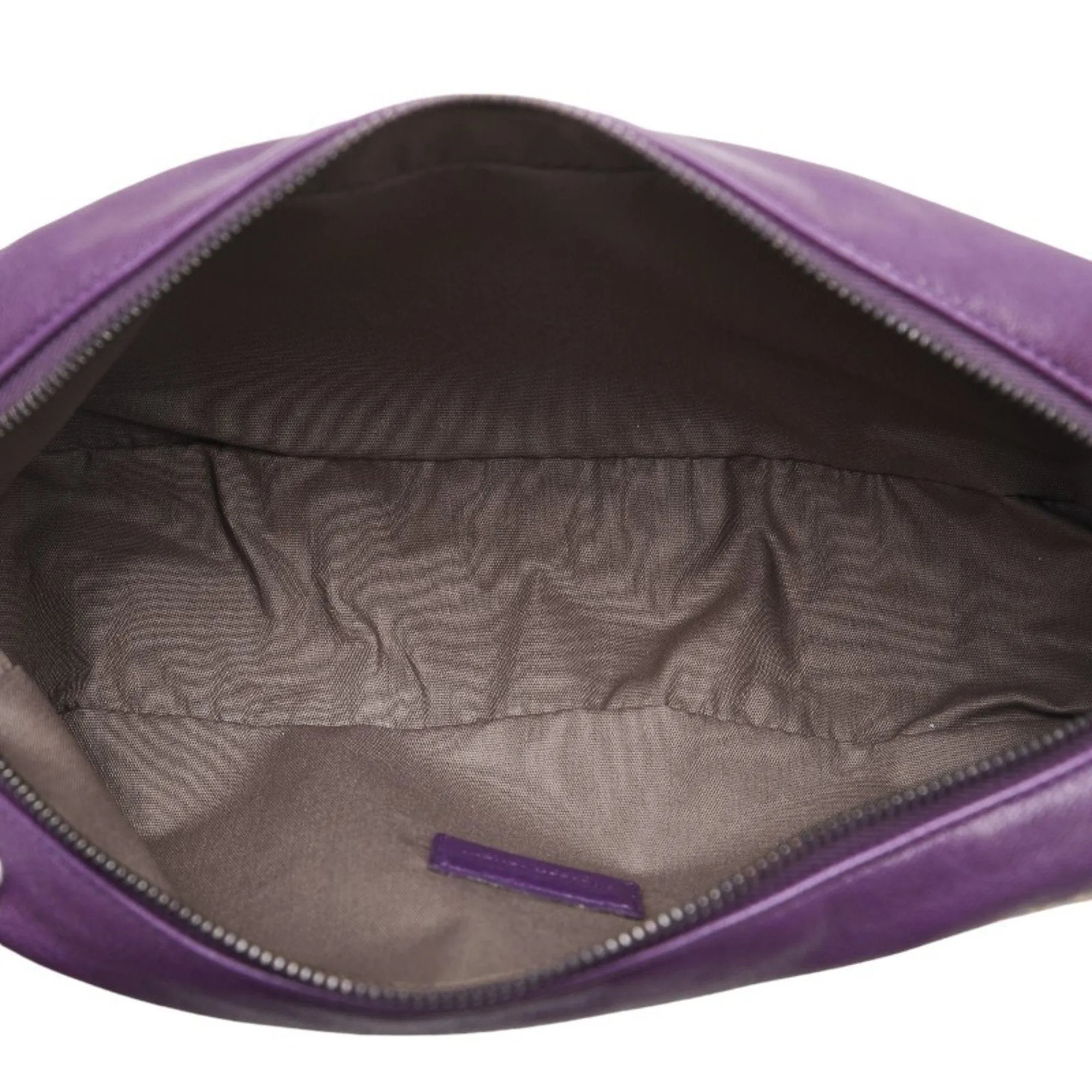 Bottega Veneta Butterfly Leather Clutch Bag (Pre-Owned)