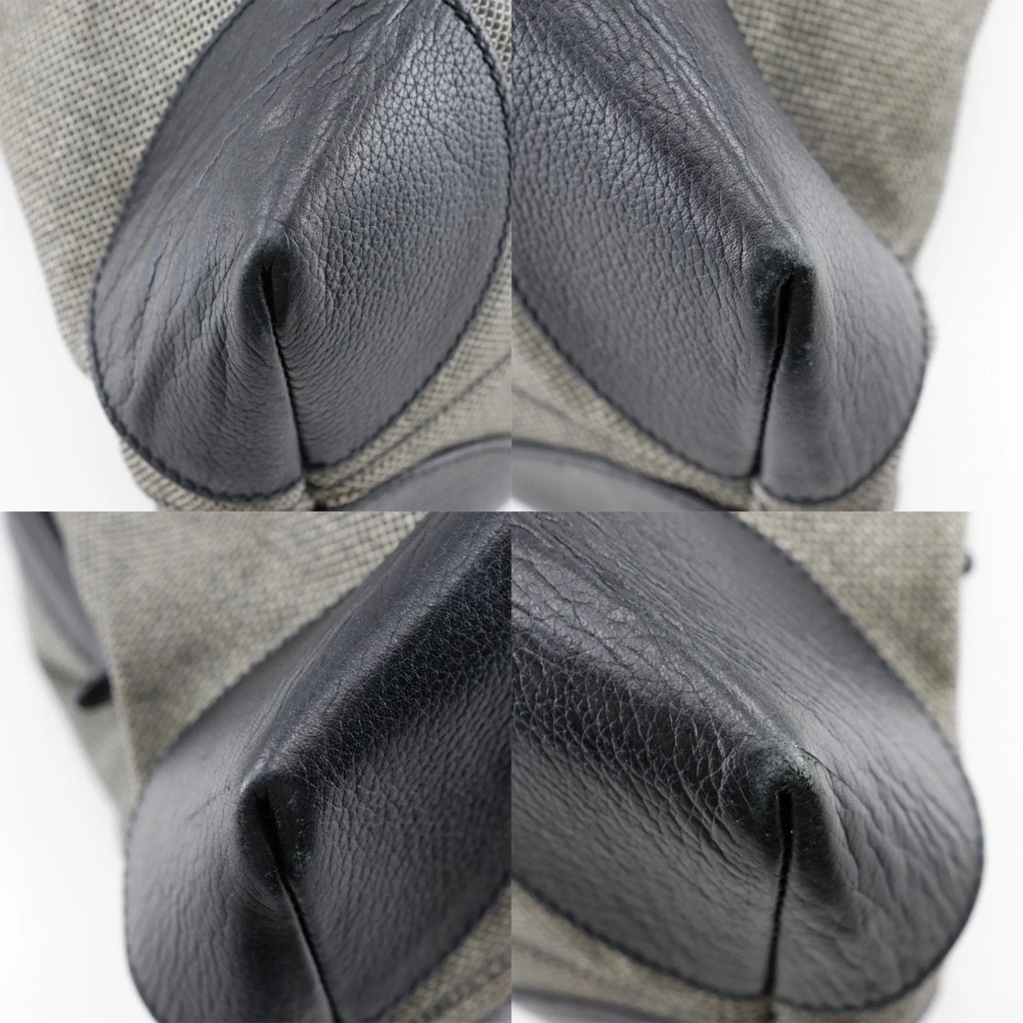 Bottega Veneta  Canvas Leather Tote Bag (Pre-Owned)