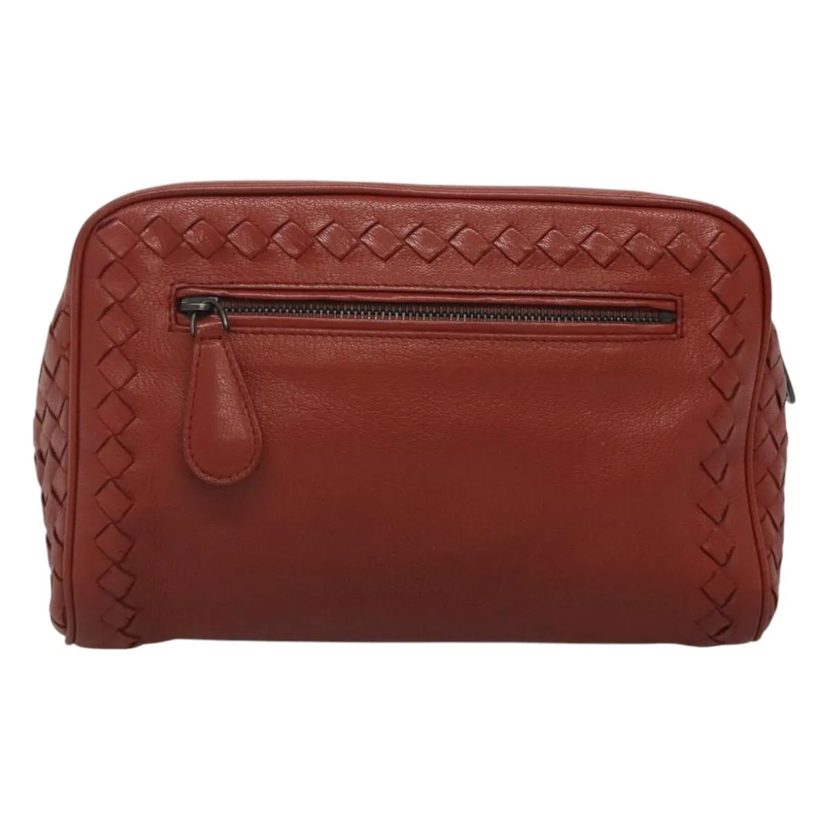 Bottega Veneta Intrecciato Leather Clutch Bag (Pre-Owned)