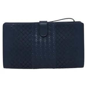 Bottega Veneta Intrecciato Leather Clutch Bag (Pre-Owned)