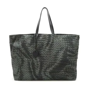 Bottega Veneta Intrecciolusion  Nylon Leather Shoulder Bag Tote Bag (Pre-Owned)