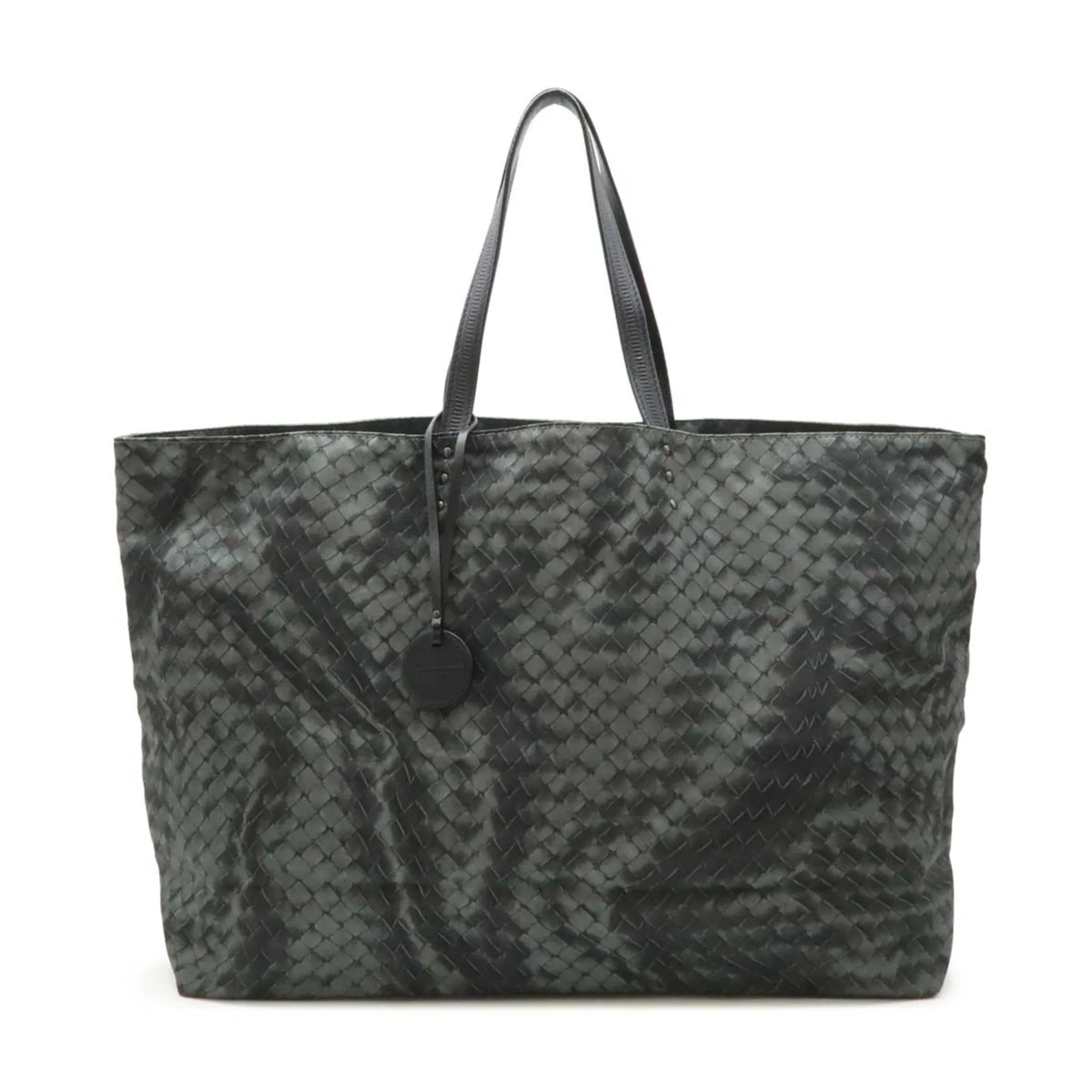 Bottega Veneta Intrecciolusion  Nylon Leather Shoulder Bag Tote Bag (Pre-Owned)