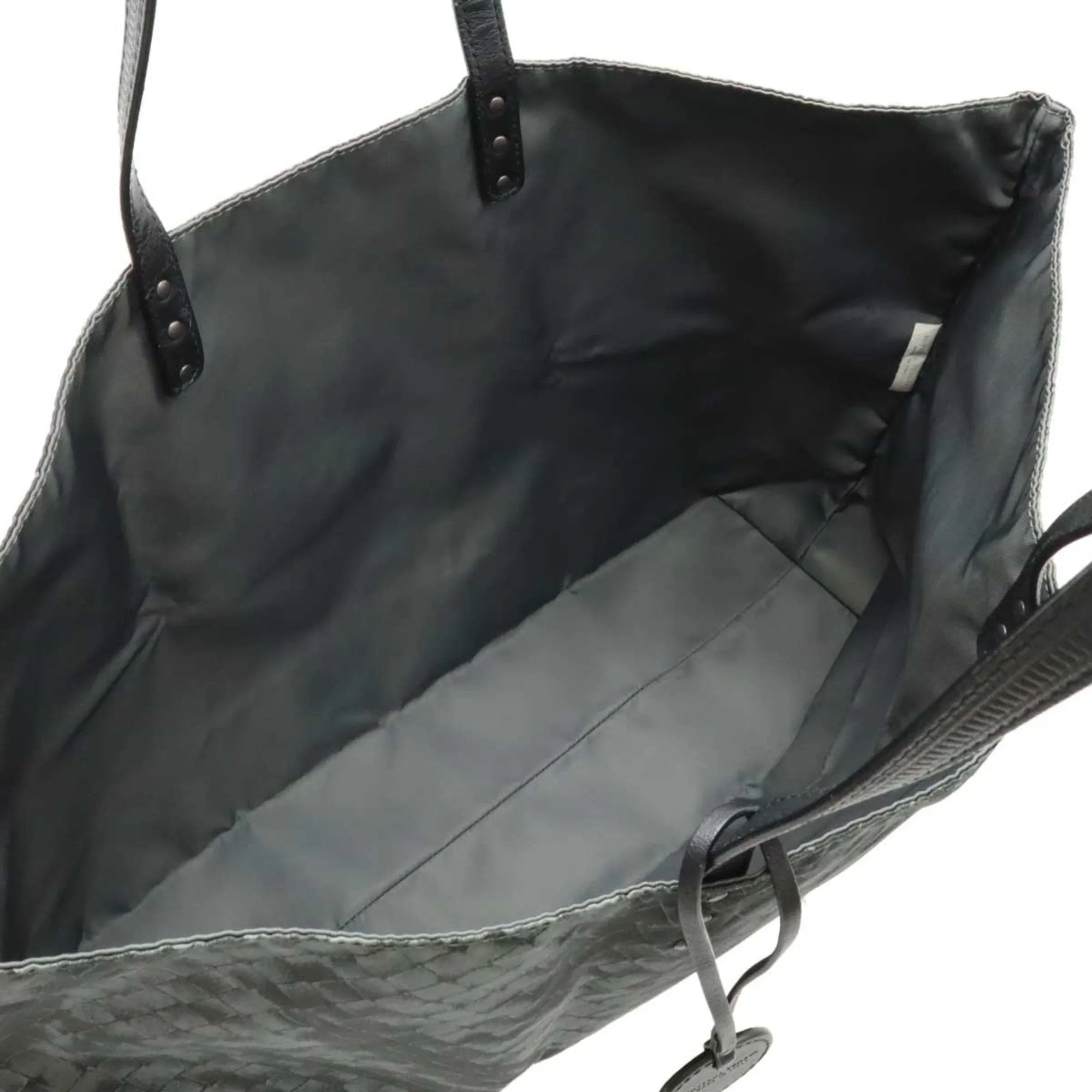 Bottega Veneta Intrecciolusion  Nylon Leather Shoulder Bag Tote Bag (Pre-Owned)