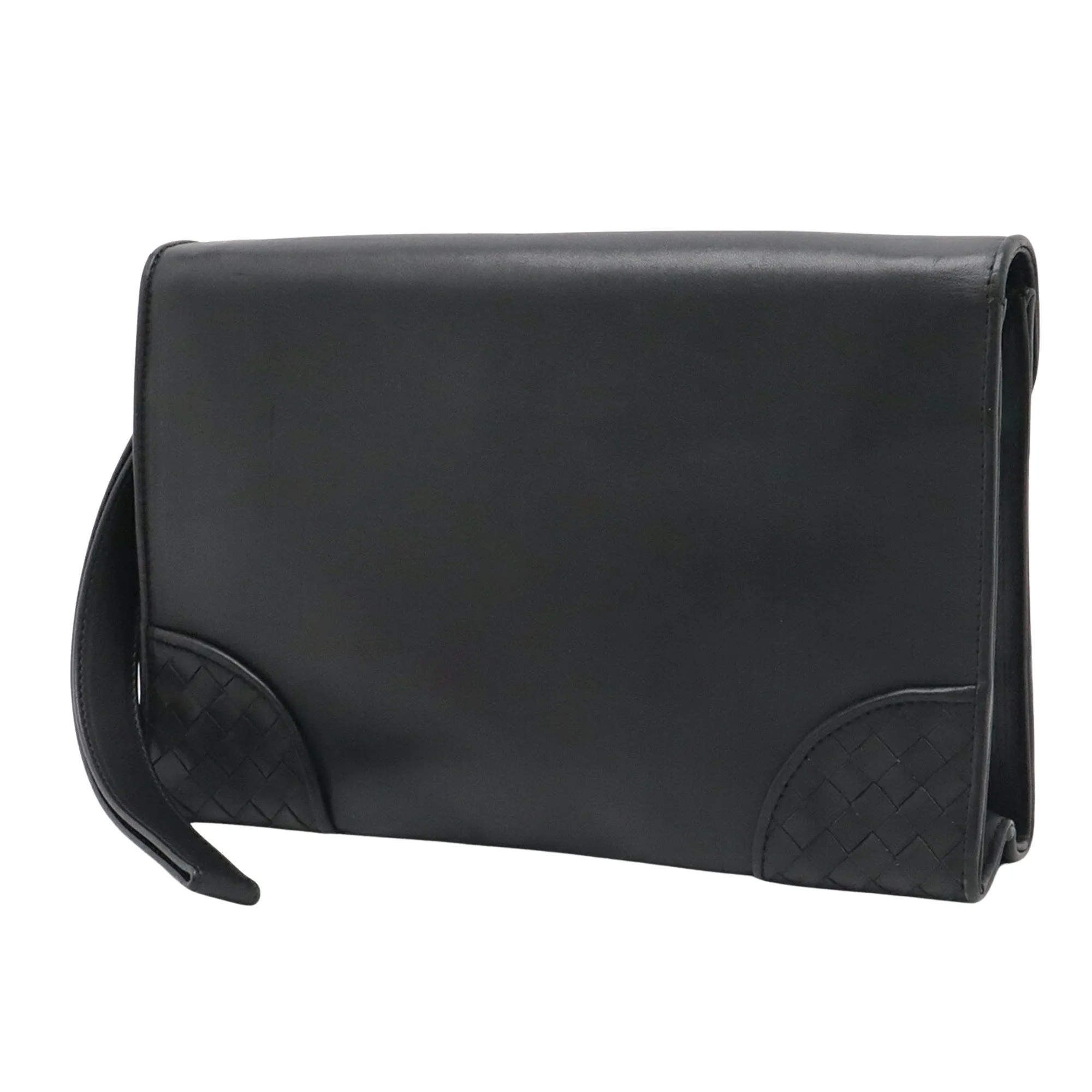 Bottega Veneta Leather Clutch Bag (Pre-Owned)