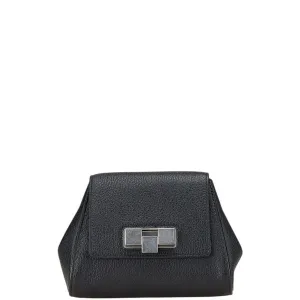 Bottega Veneta Leather Clutch Bag (Pre-Owned)