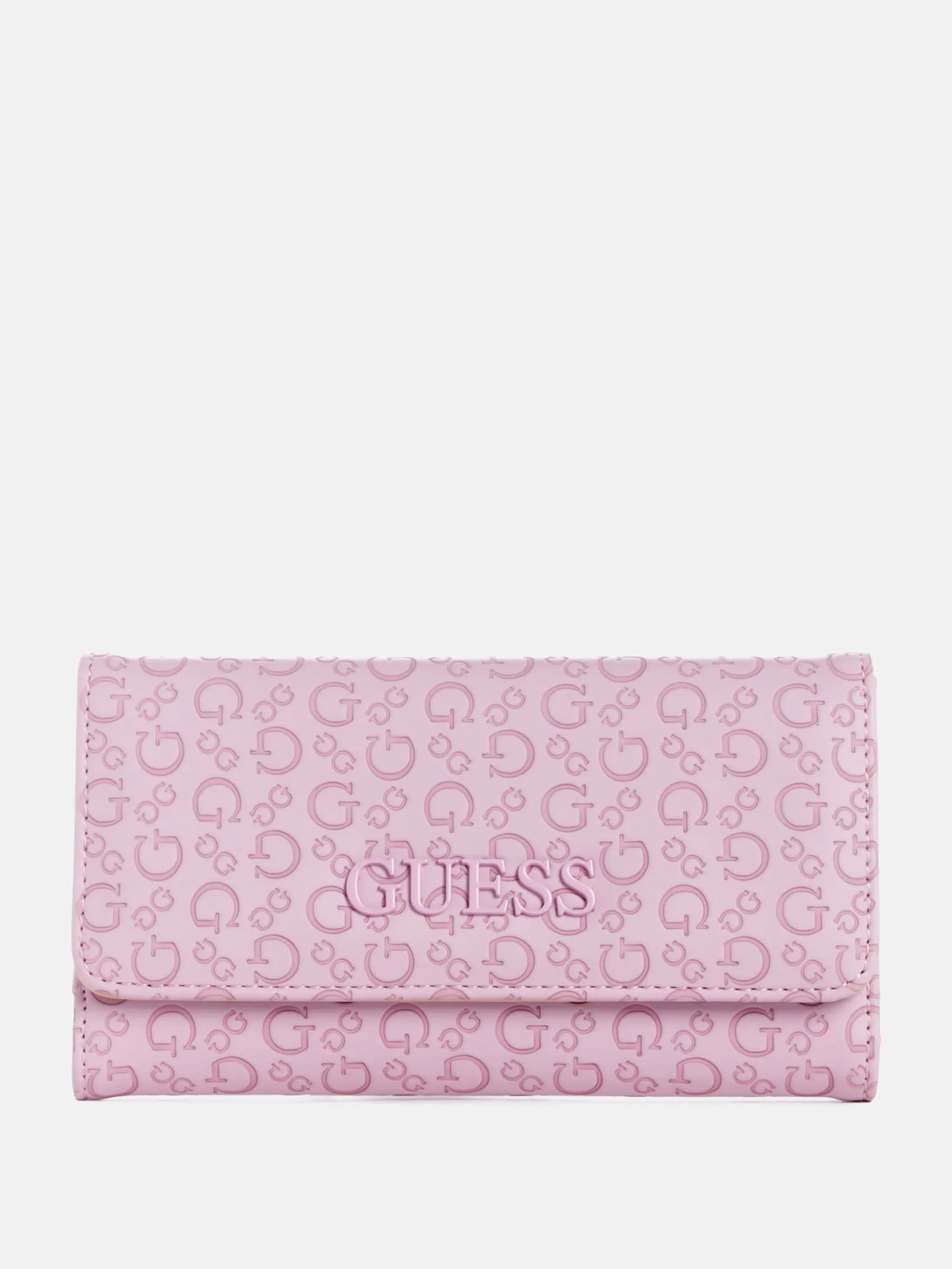 Bowie Debossed Logo Slim Clutch Wallet