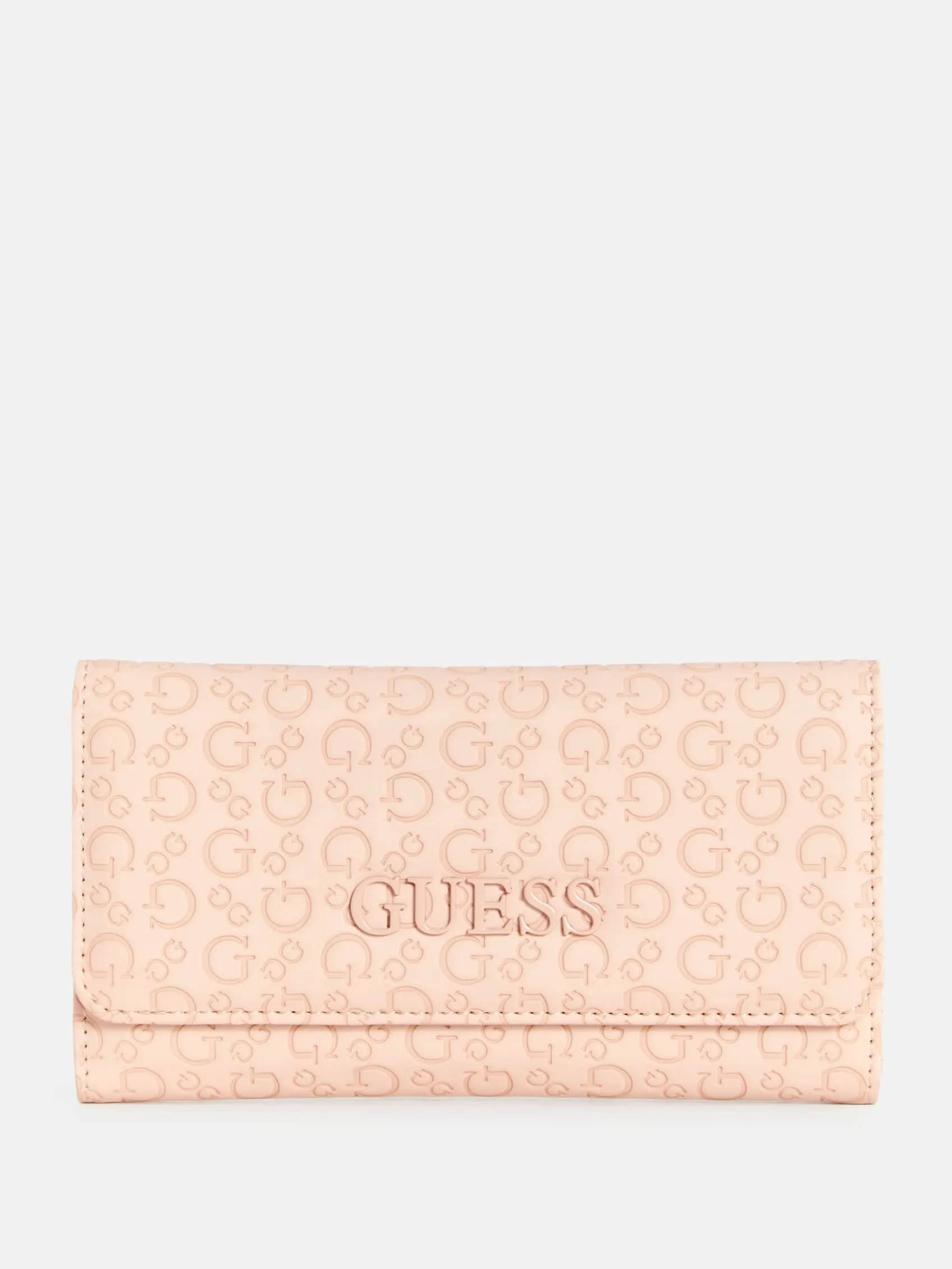 Bowie Debossed Logo Slim Clutch Wallet