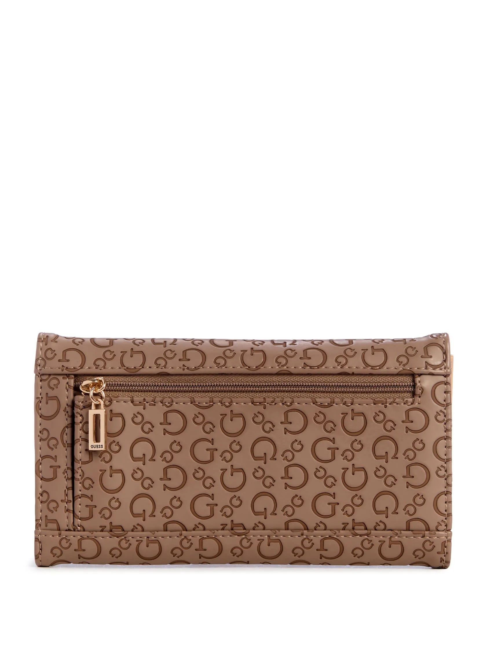 Bowie Debossed Logo Slim Clutch Wallet