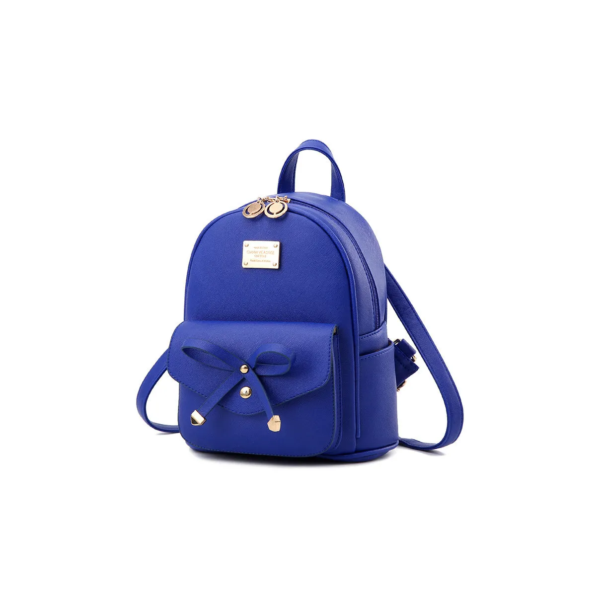 Bowknot Cute Leather Mini Backpack Purse for Women