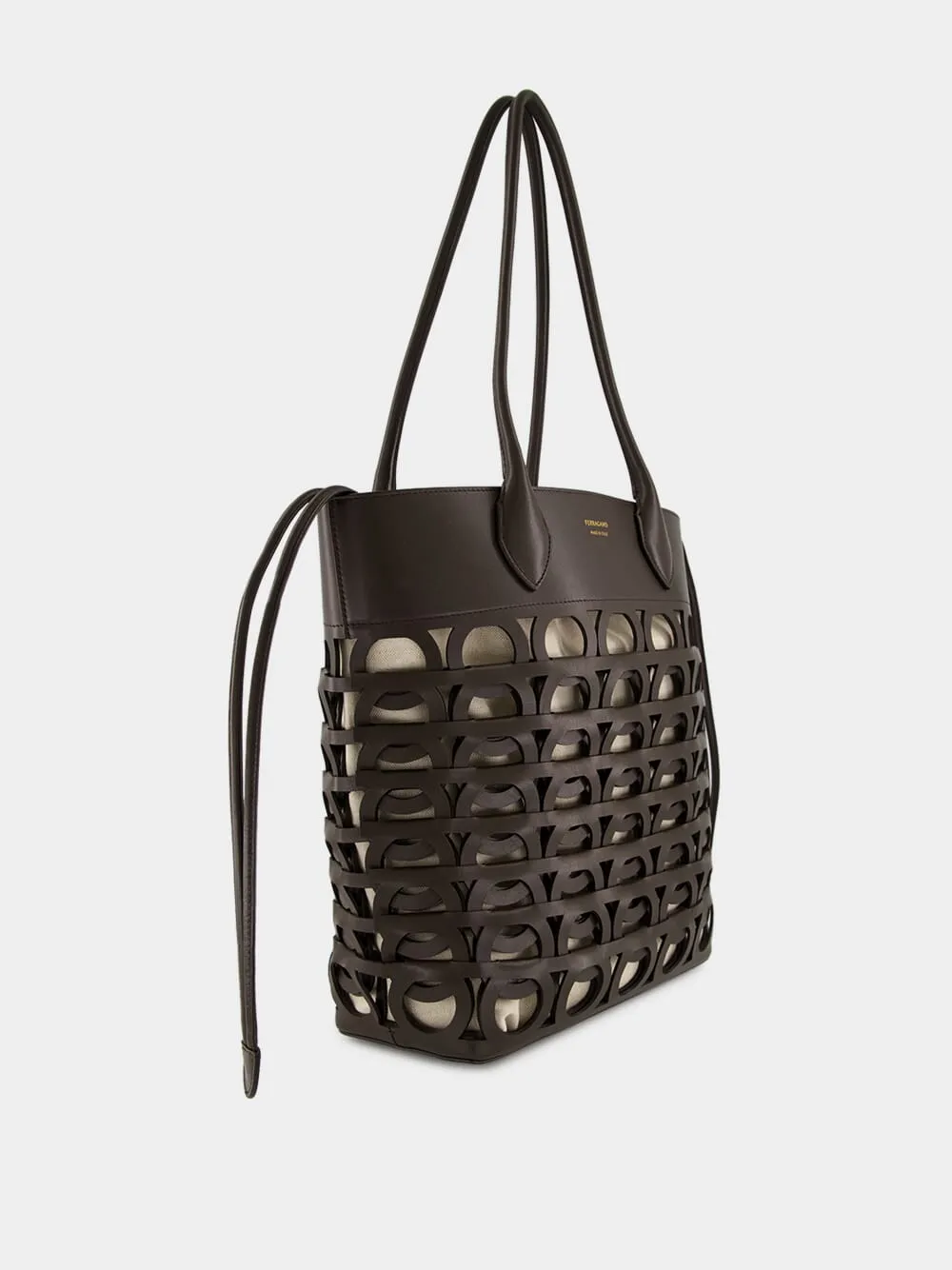 Brown Gancini Medium Tote Bag