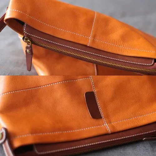 Brown Womens Leather Bucket Handbag Purse Handbag Barrel Handbag Shoulder Bag for Ladies