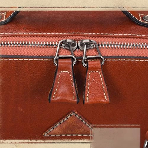 Brown Leather Womens Small Box Handbag Shoulder Purse Satchel Womens Mini Side Bag Purse
