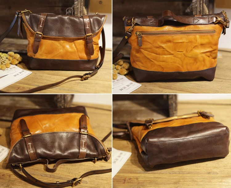 Brown Womens Leather Satchel Handbag Womens Satchel Shoulder Handbags Purse for Ladies