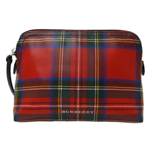 Burberry blue Color Coated Canvas Clutch Bag Pouch (Pre-Owned)
