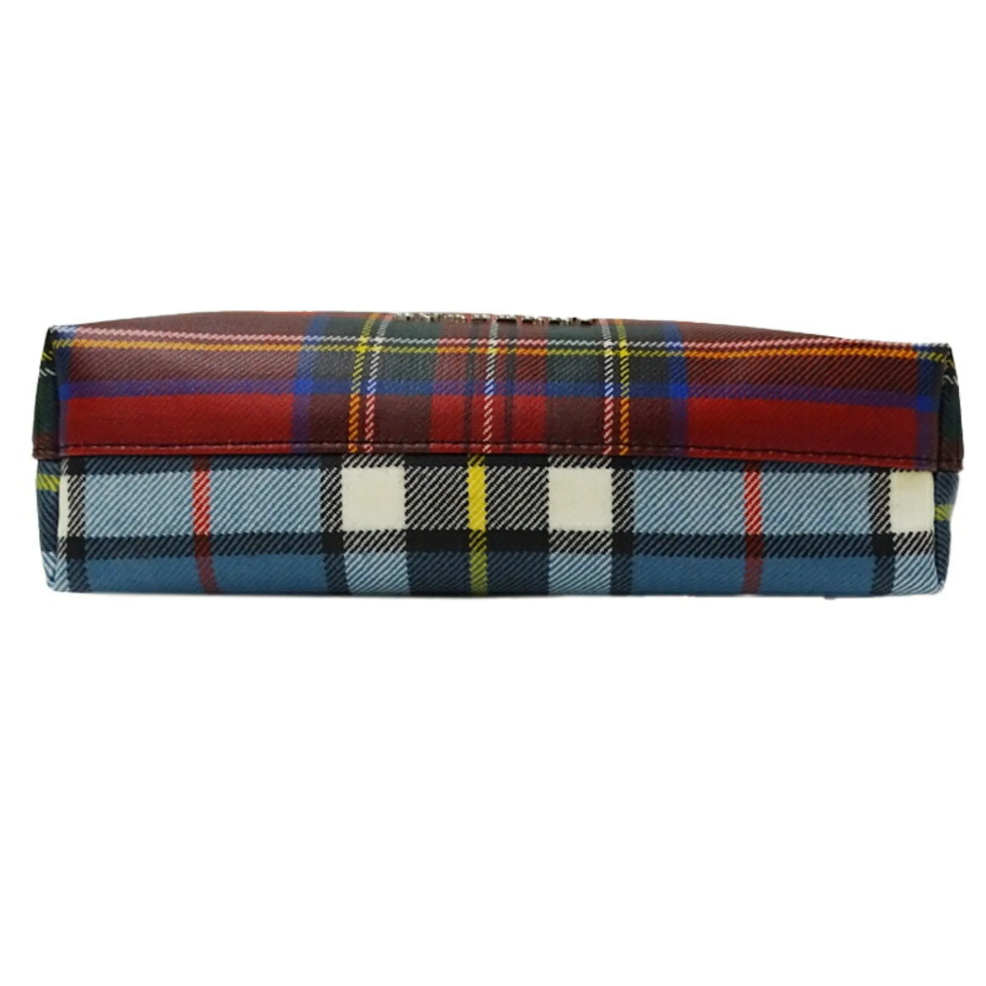 Burberry blue Color Coated Canvas Clutch Bag Pouch (Pre-Owned)