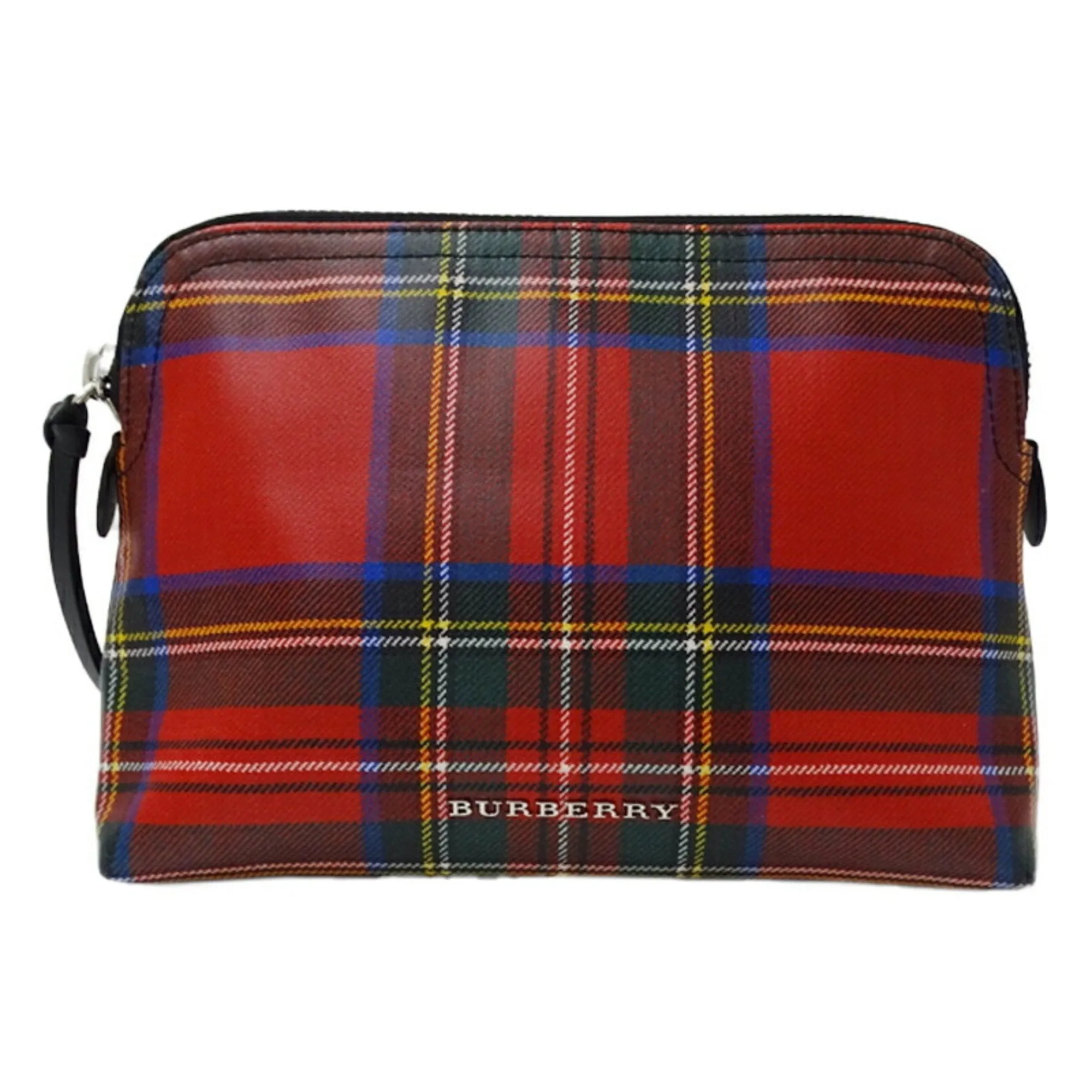 Burberry blue Color Coated Canvas Clutch Bag Pouch (Pre-Owned)