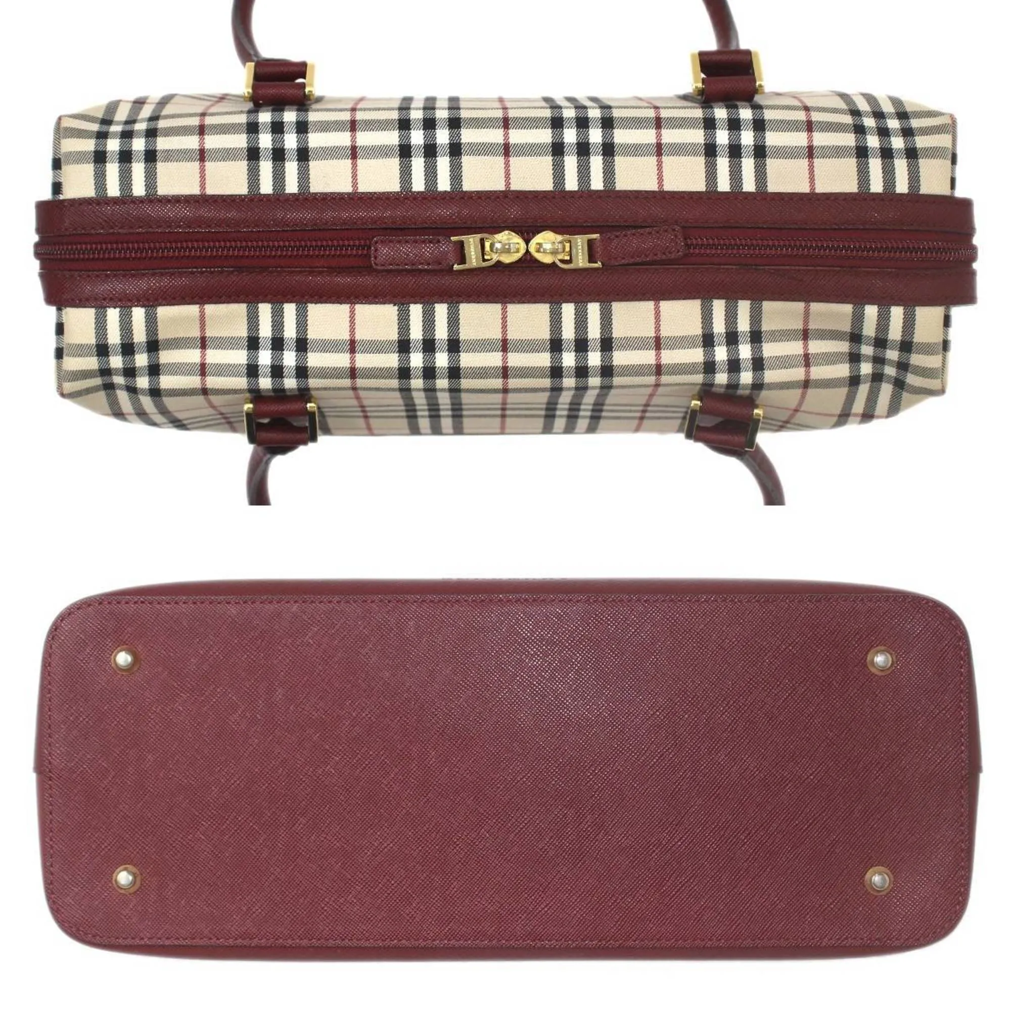 Burberry Boston Bag Handbag (Pre-Owned)