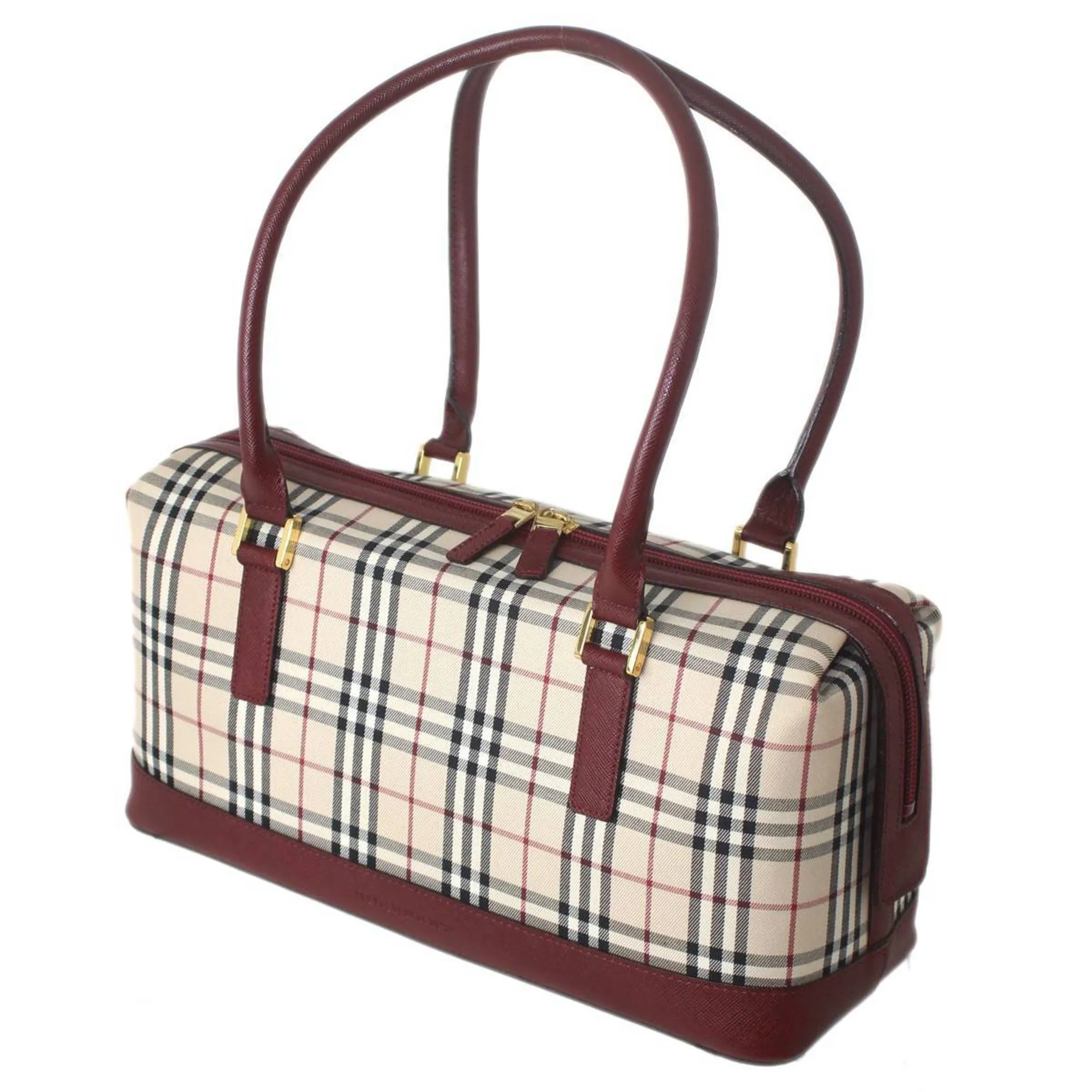 Burberry Boston Bag Handbag (Pre-Owned)