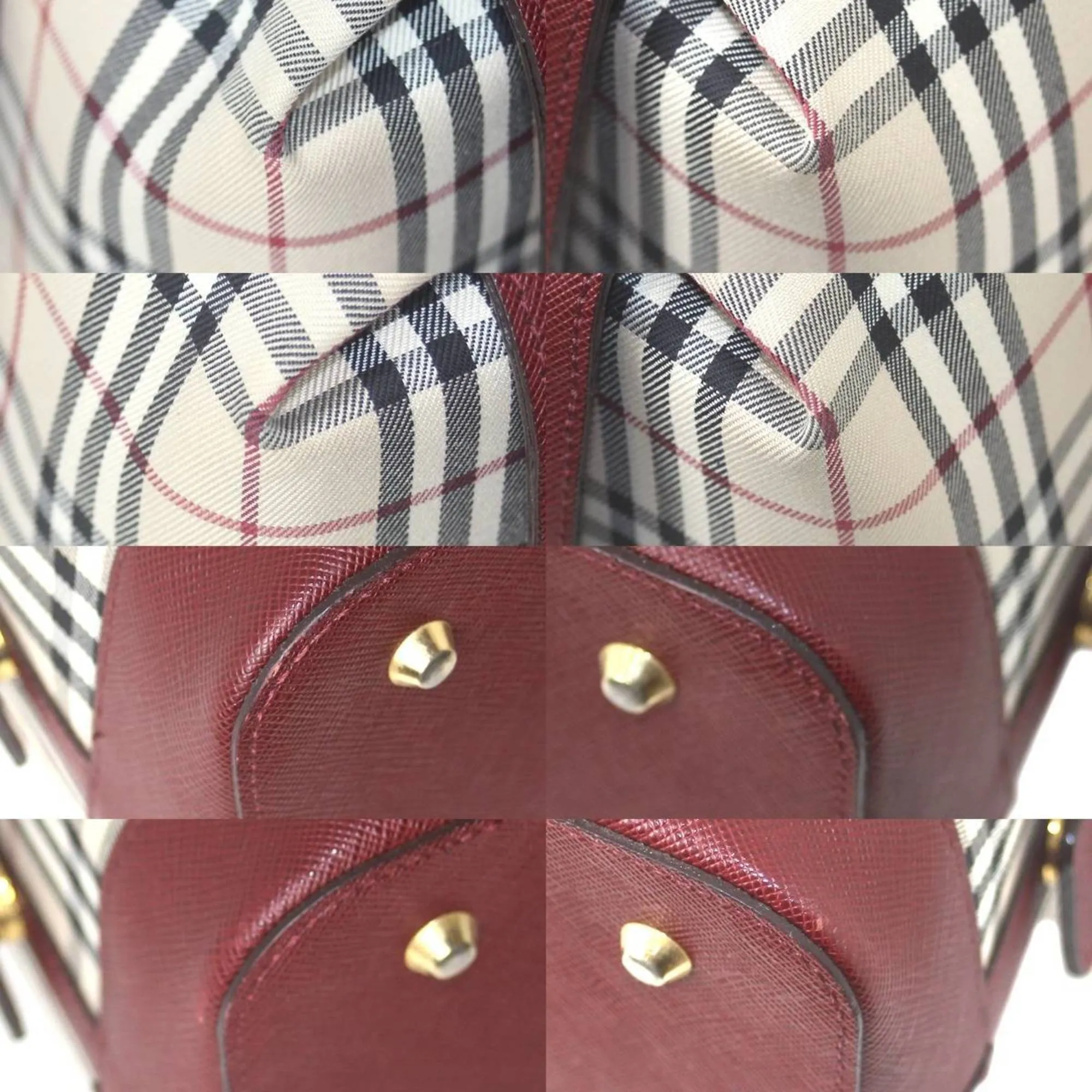 Burberry Boston Bag Handbag (Pre-Owned)