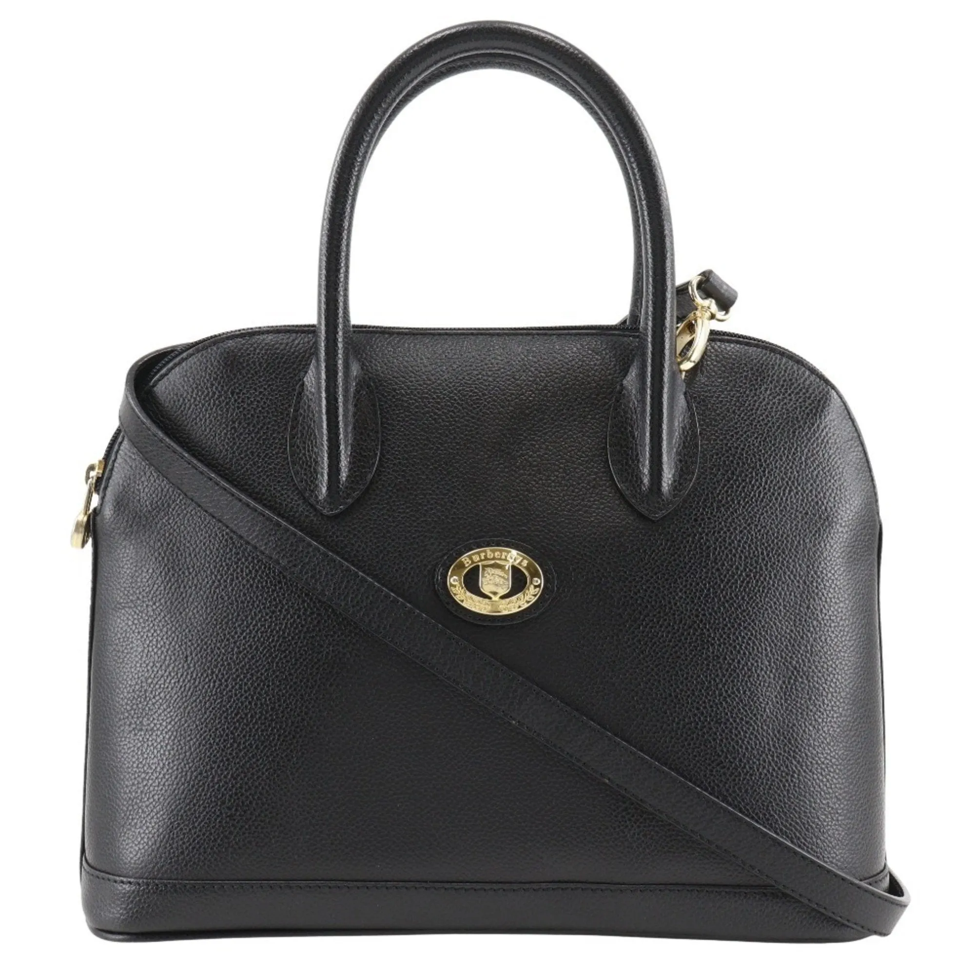 Burberry Burberrys Leather Handbag (Pre-Owned)