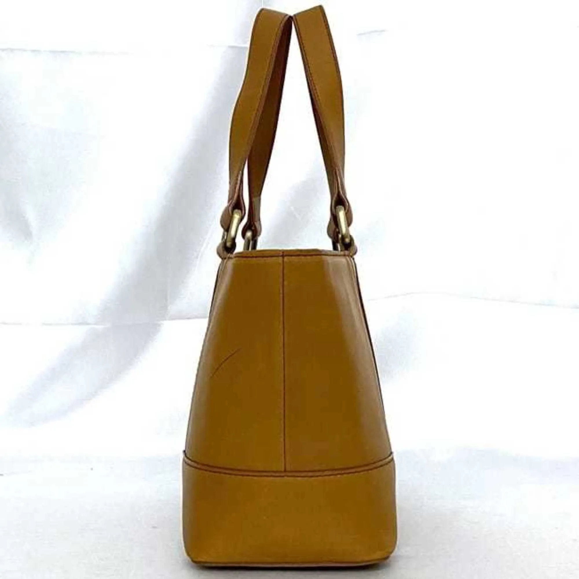 Burberry  Camel Leather Handbag (Pre-Owned)