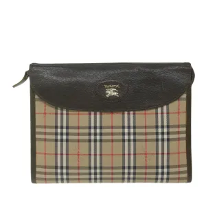 Burberry  Canvas Clutch Bag (Pre-Owned)