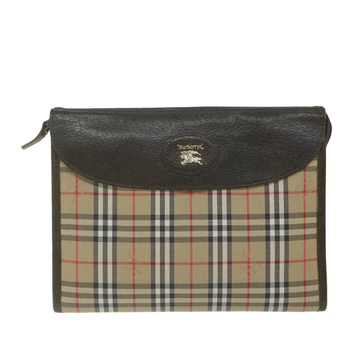 Burberry  Canvas Clutch Bag (Pre-Owned)