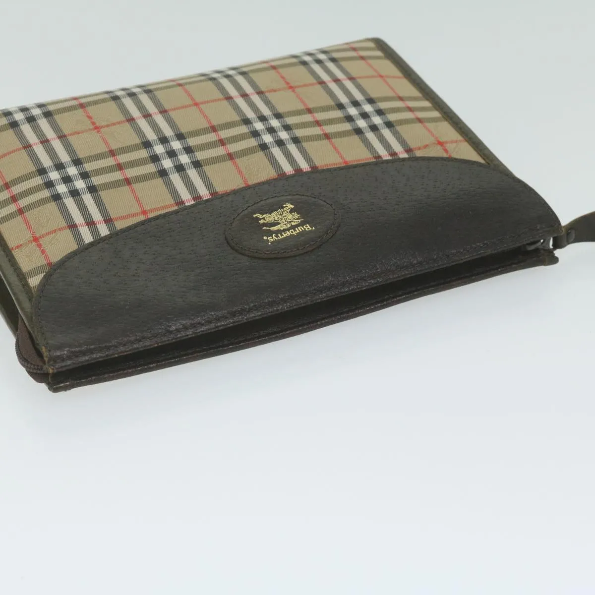 Burberry  Canvas Clutch Bag (Pre-Owned)