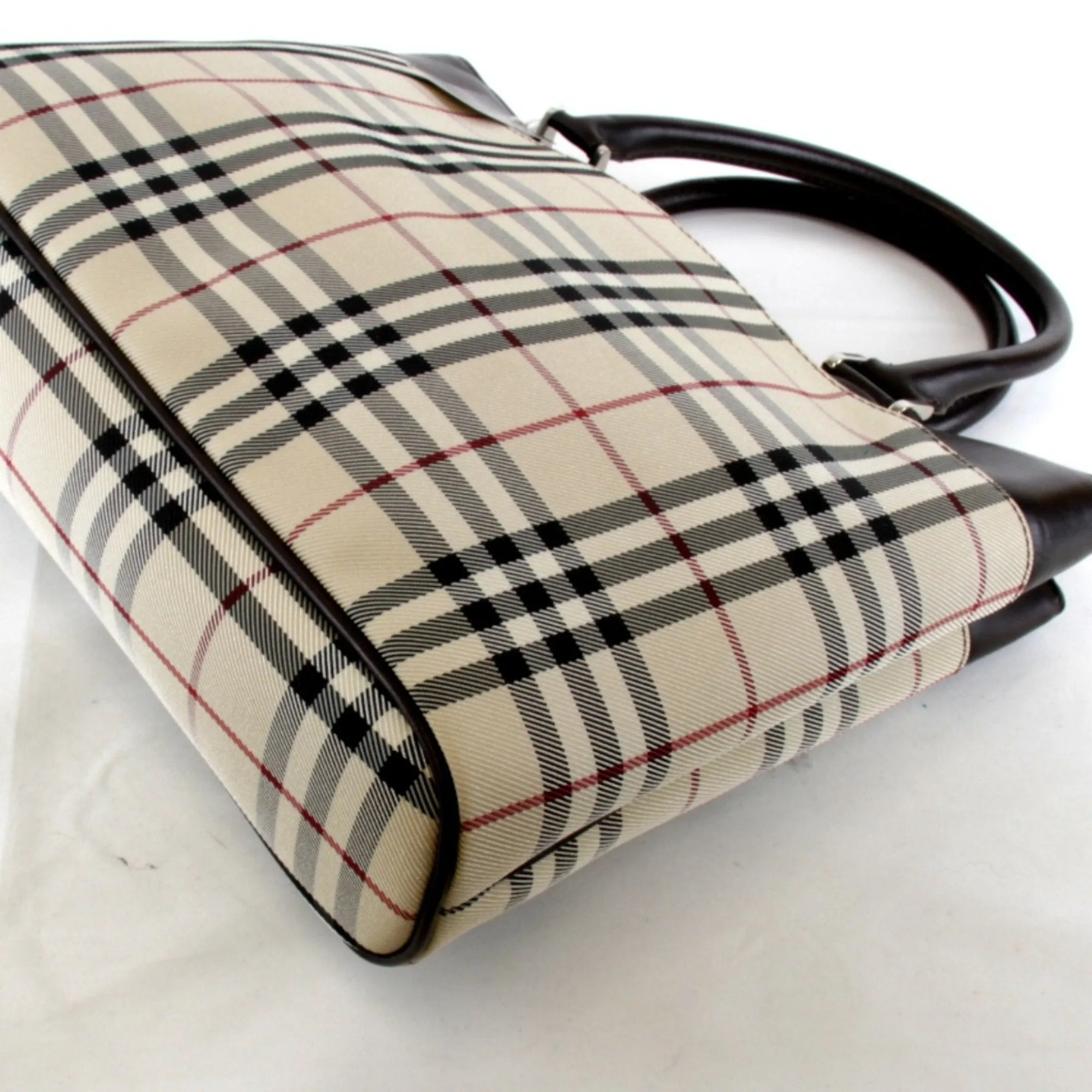 Burberry Canvas Handbag (Pre-Owned)