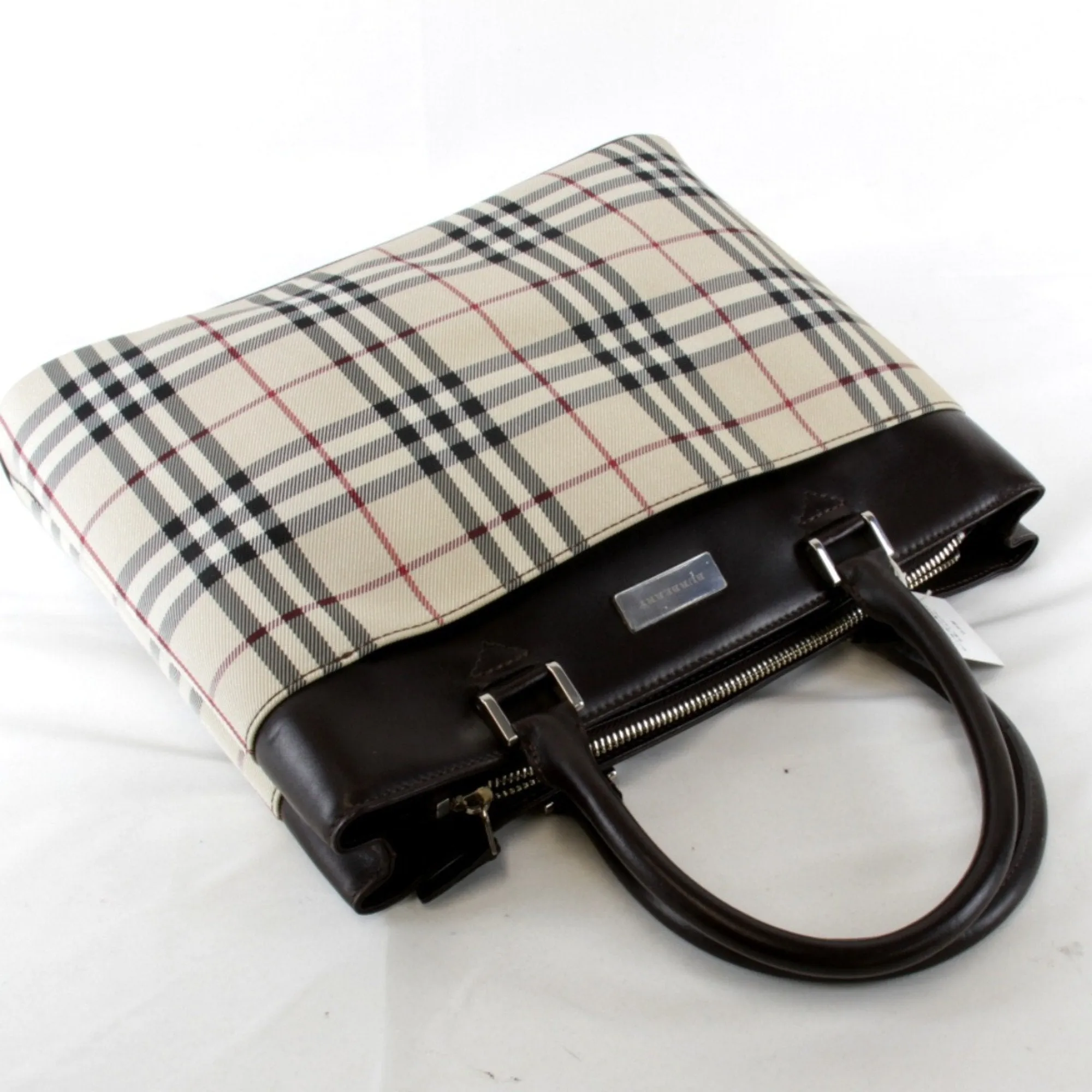 Burberry Canvas Handbag (Pre-Owned)
