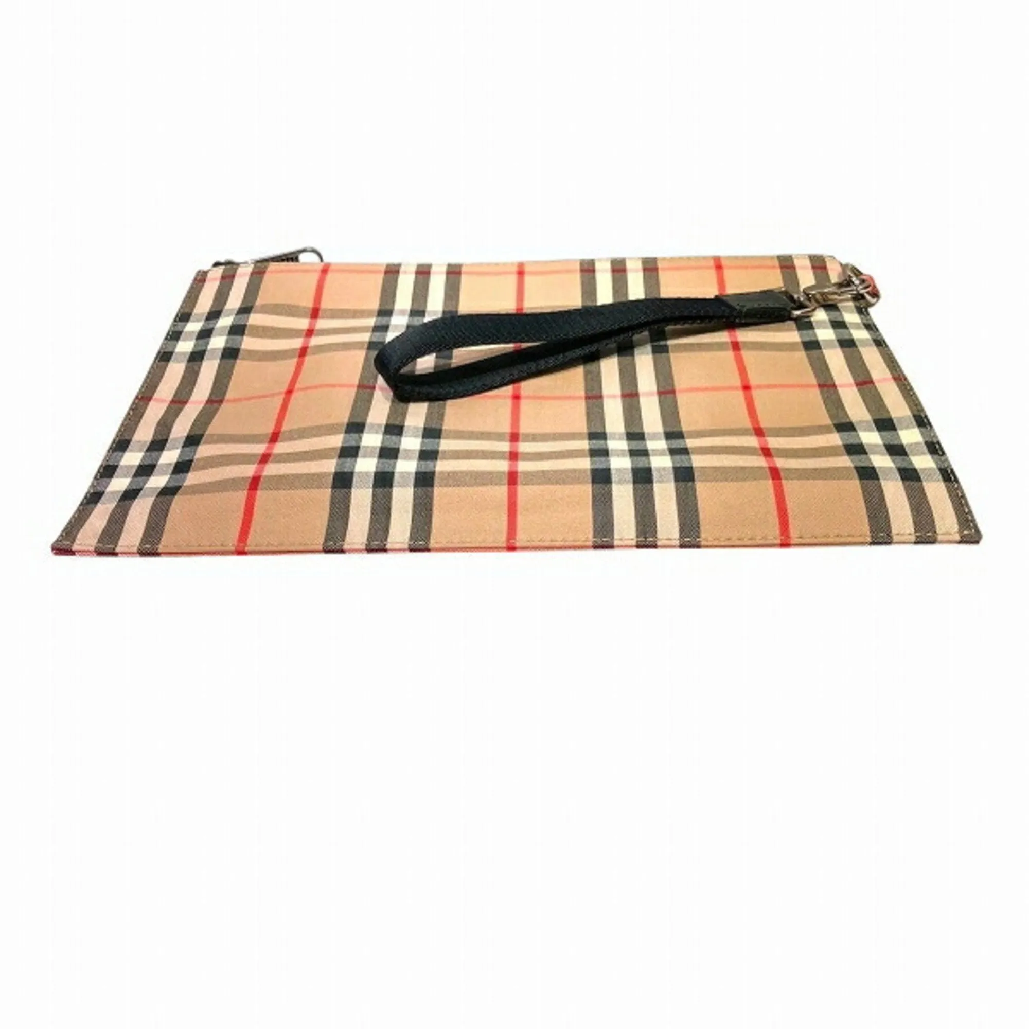 Burberry  Canvas Leather Clutch Bag (Pre-Owned)