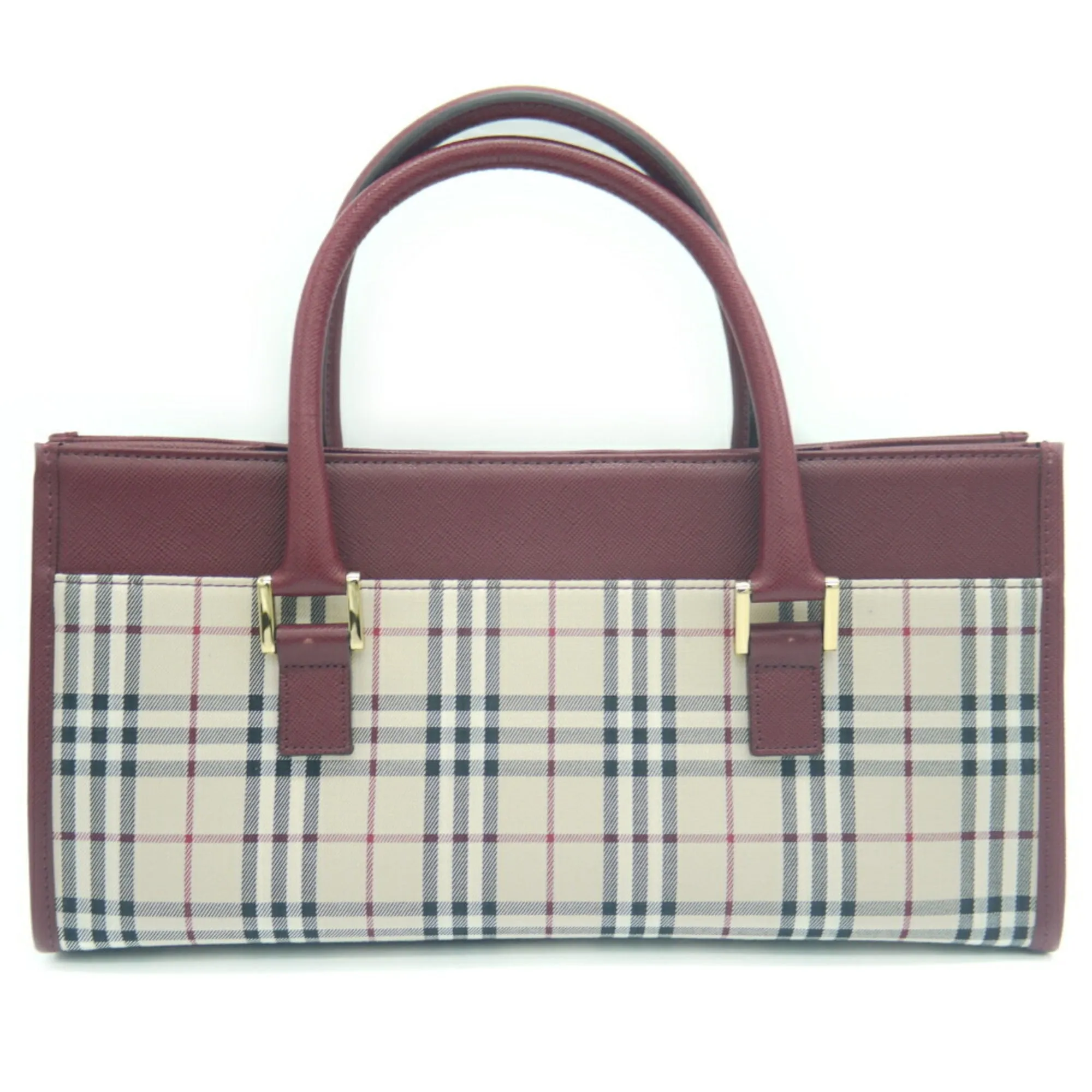 Burberry Canvas Leather Handbag (Pre-Owned)