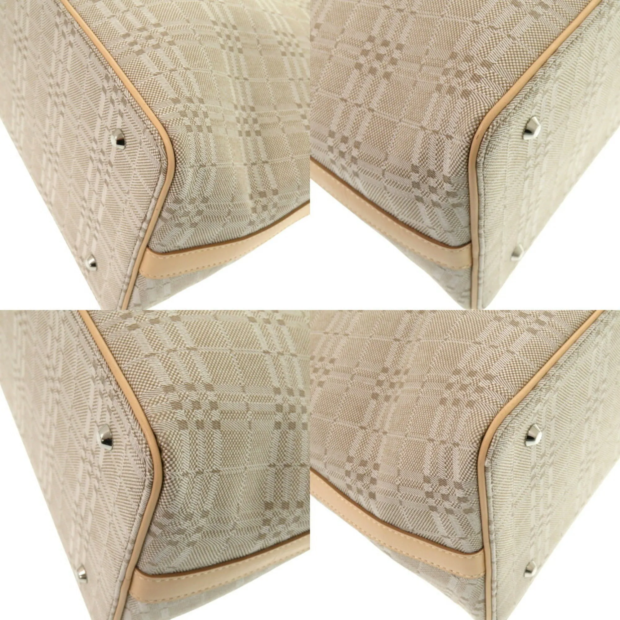 Burberry  Canvas Leather Handbag (Pre-Owned)