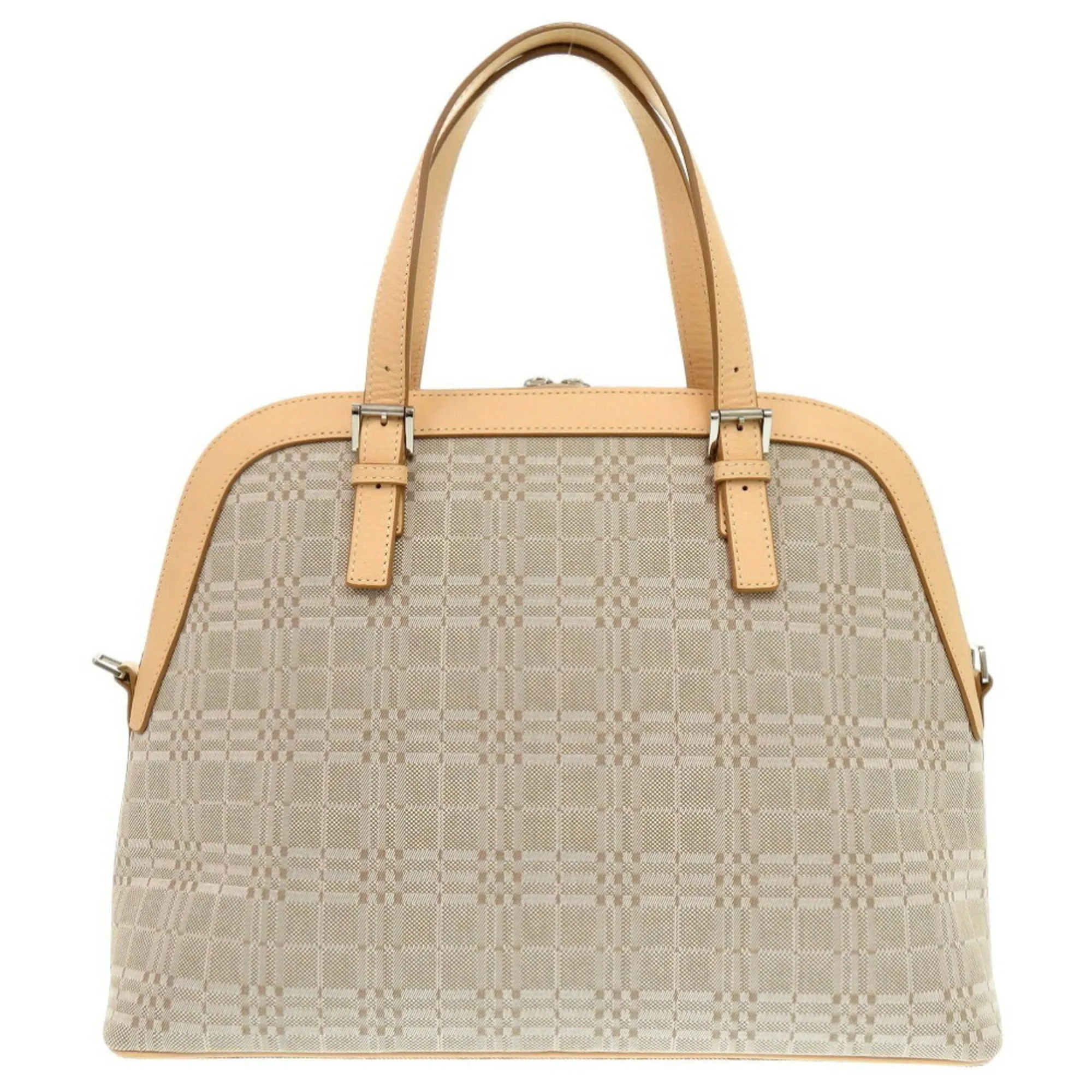Burberry  Canvas Leather Handbag (Pre-Owned)