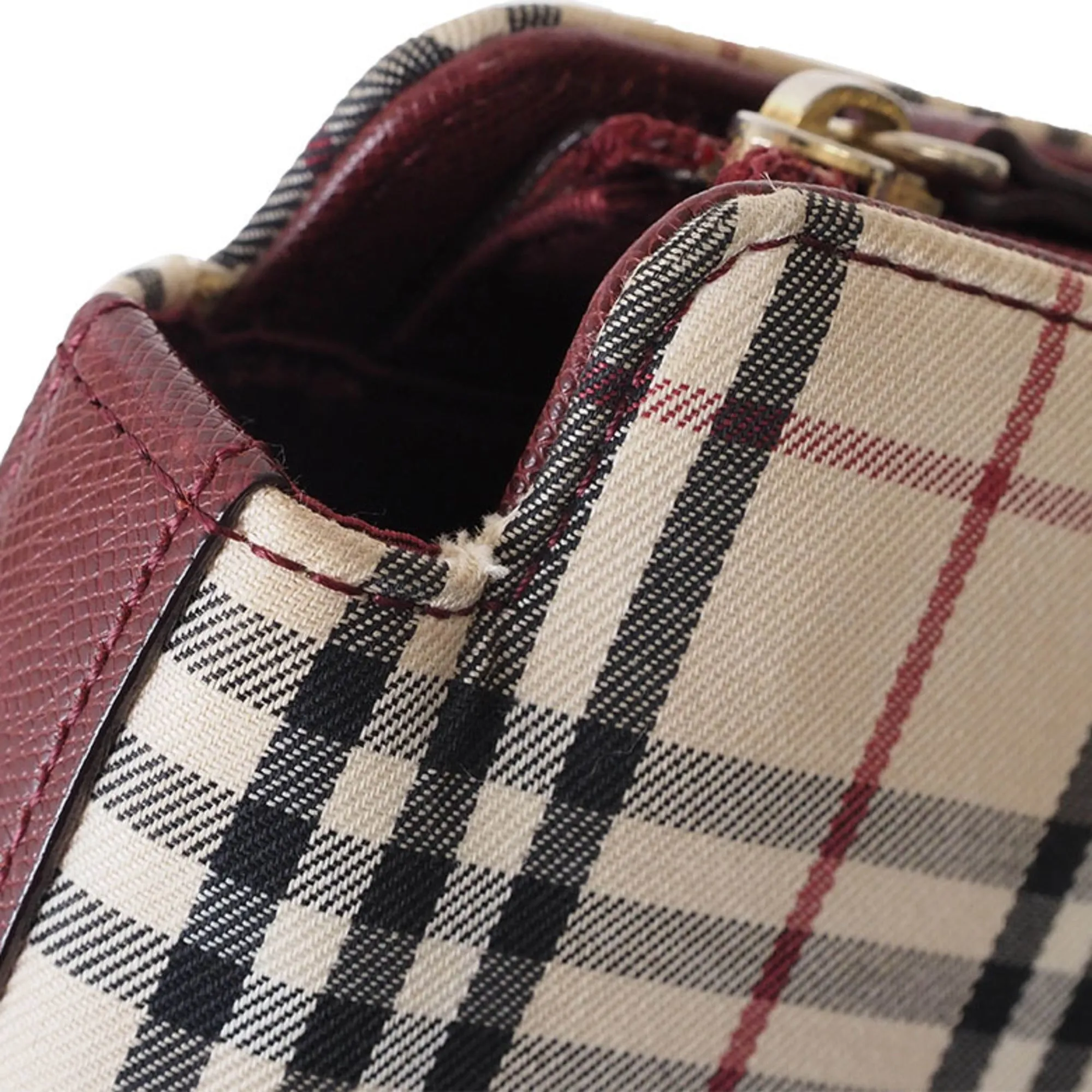 Burberry   Canvas Leather Tote Bag (Pre-Owned)