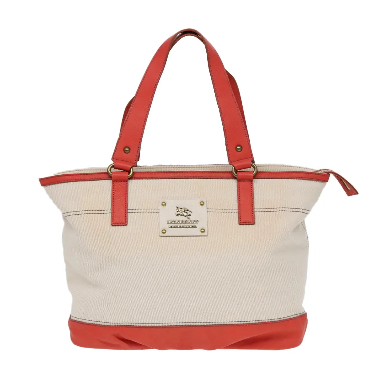 Burberry  Canvas Tote Bag (Pre-Owned)