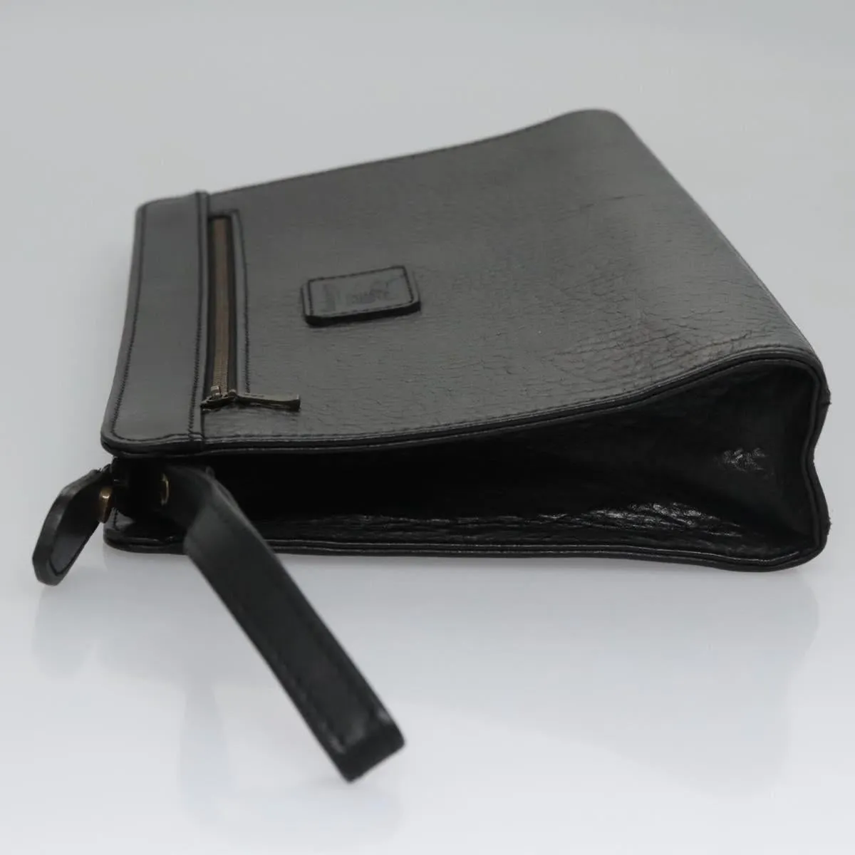Burberry Check Link Leather Clutch Bag (Pre-Owned)