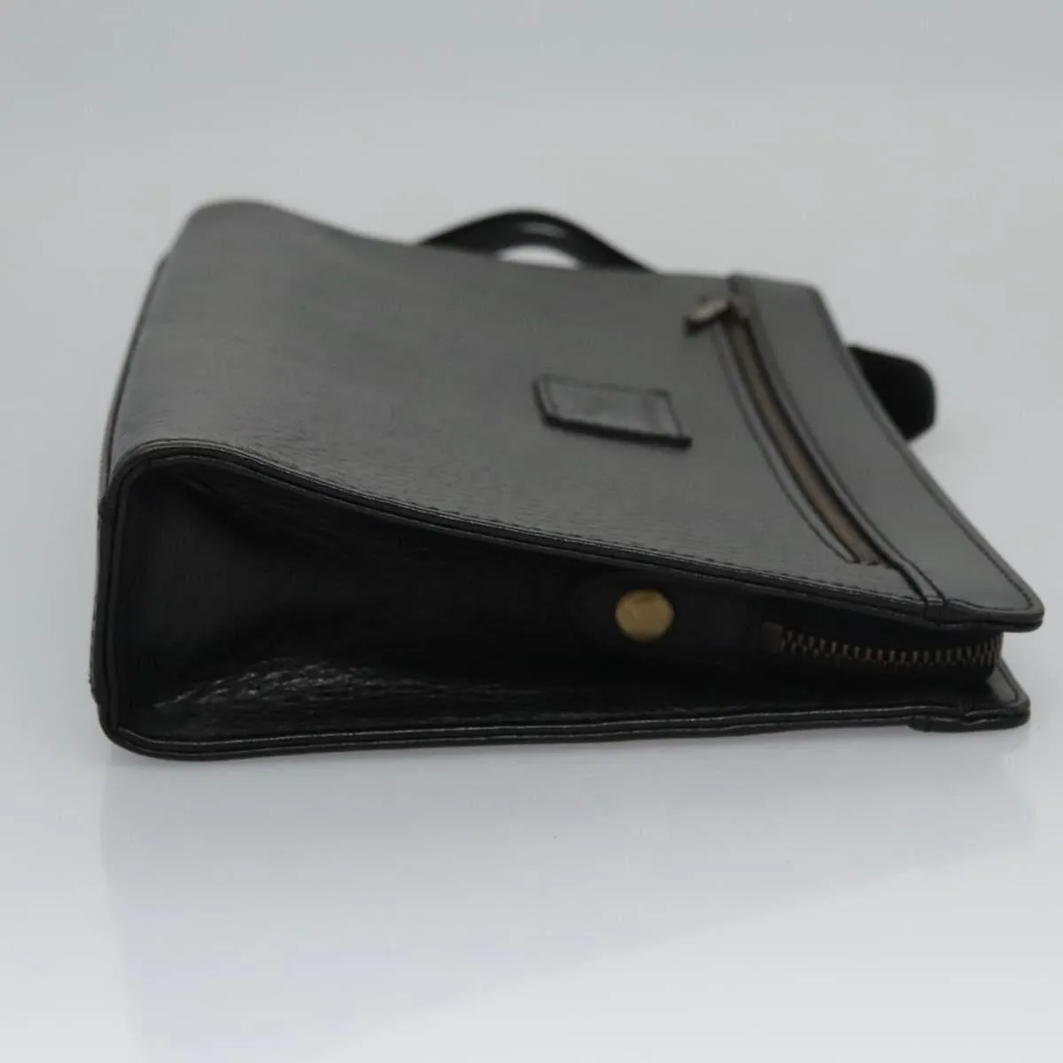 Burberry Check Link Leather Clutch Bag (Pre-Owned)
