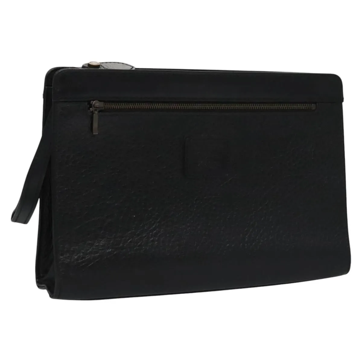 Burberry Check Link Leather Clutch Bag (Pre-Owned)