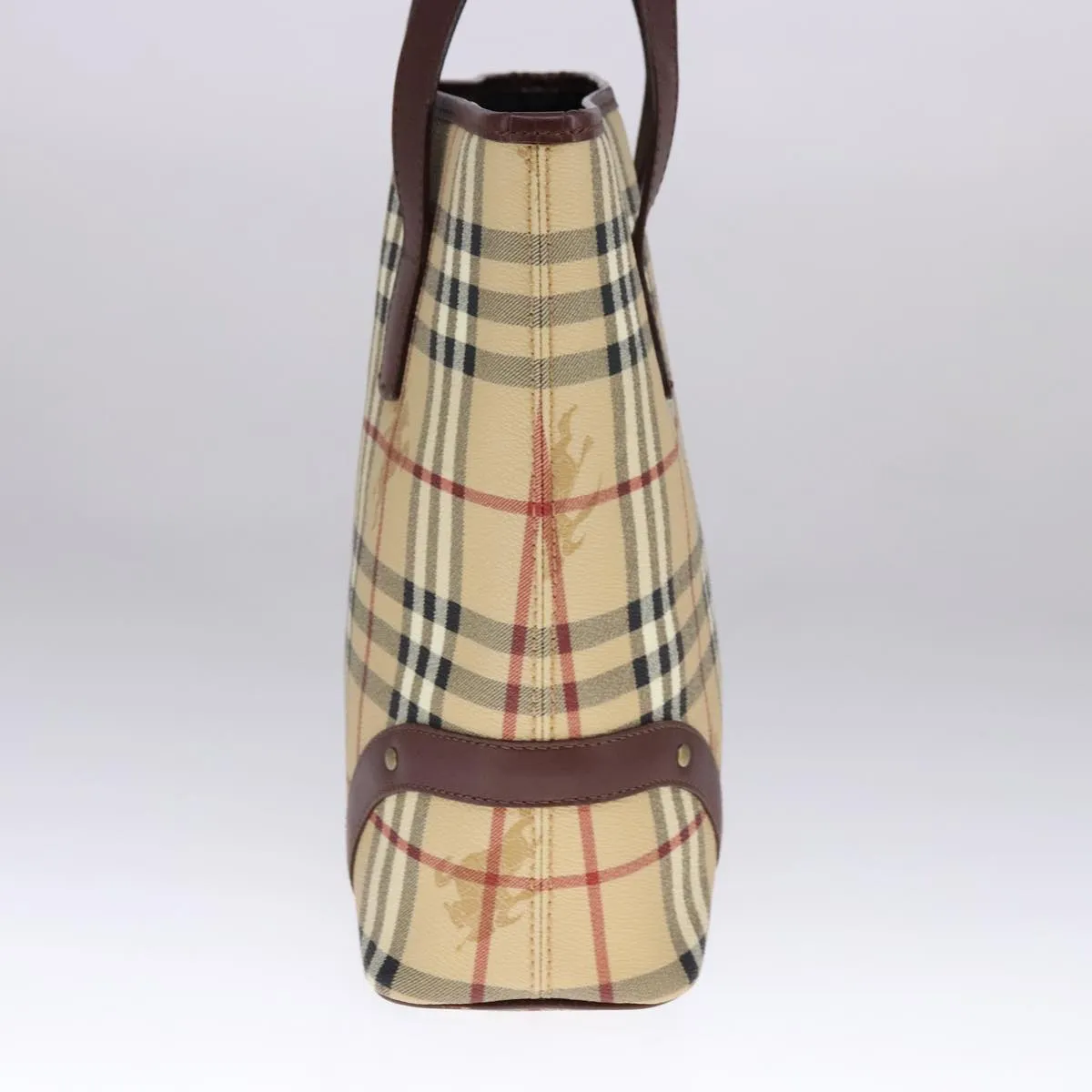Burberry Haymarket Canvas Tote Bag (Pre-Owned)