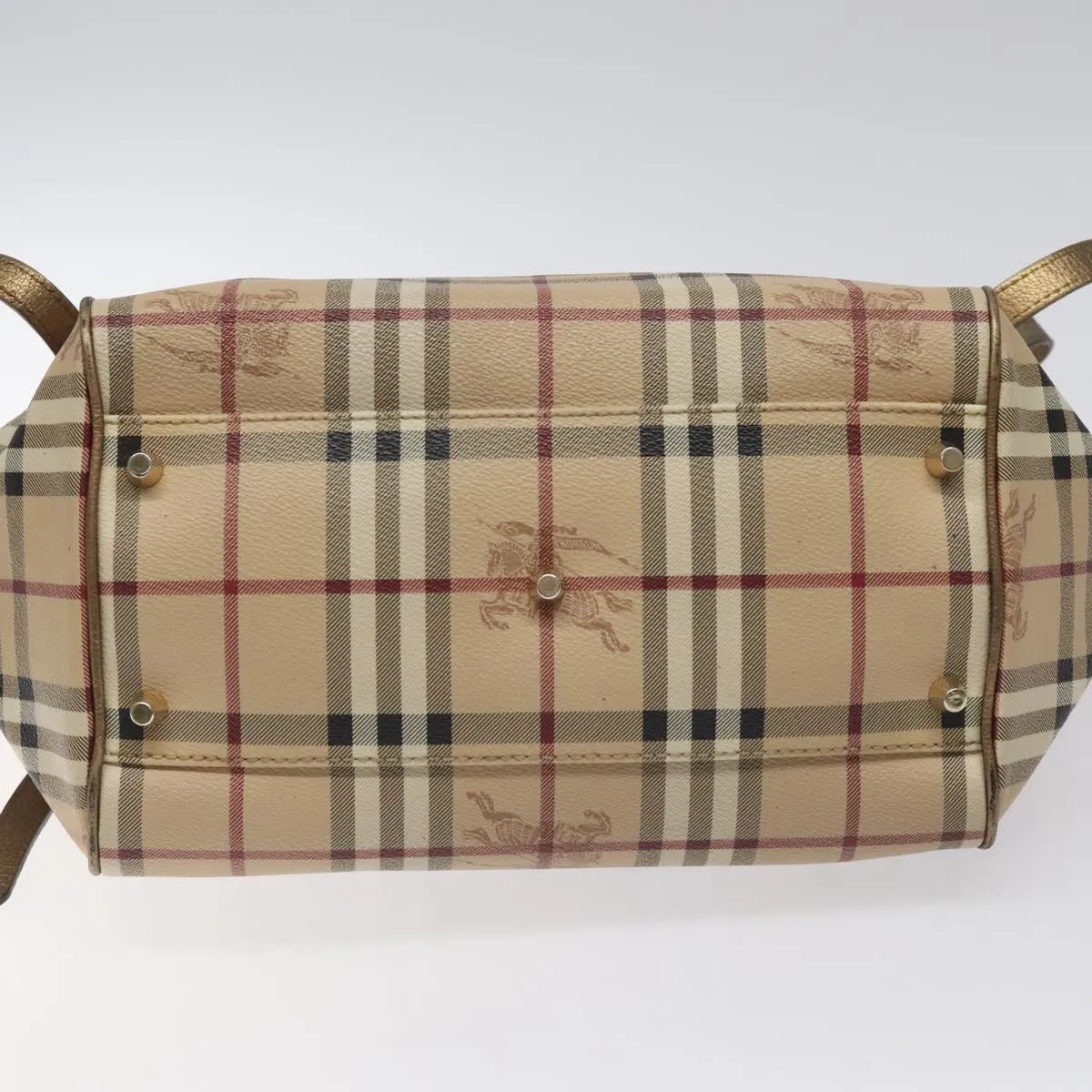 Burberry Haymarket Canvas Tote Bag (Pre-Owned)