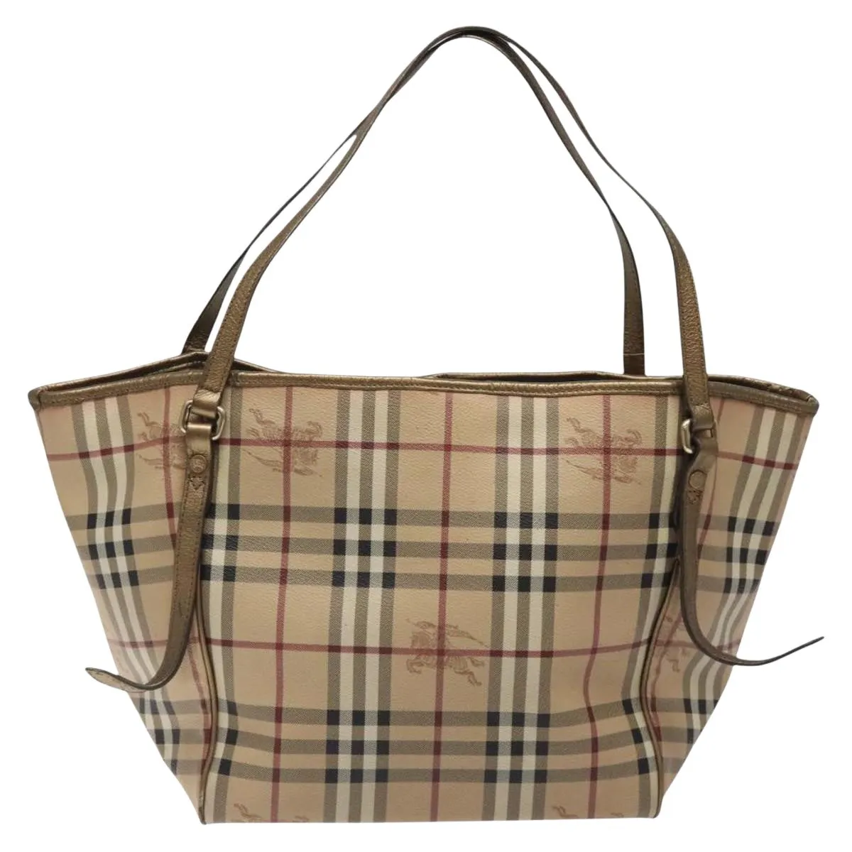 Burberry Haymarket Canvas Tote Bag (Pre-Owned)