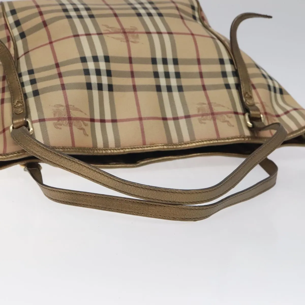 Burberry Haymarket Canvas Tote Bag (Pre-Owned)