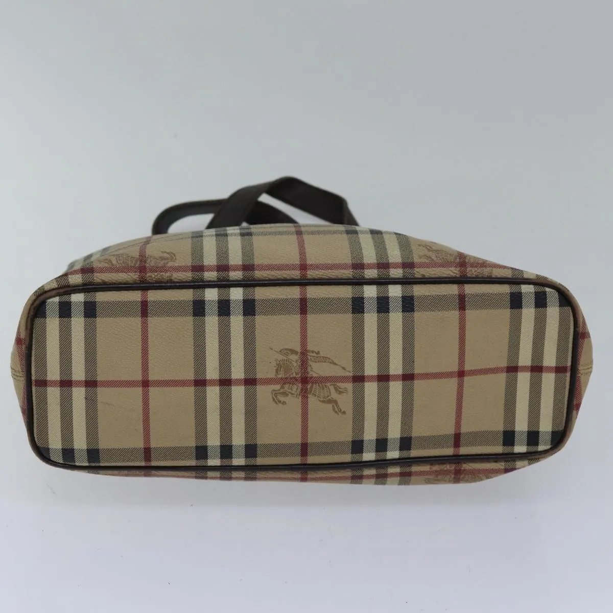 Burberry Haymarket  Canvas Tote Bag (Pre-Owned)
