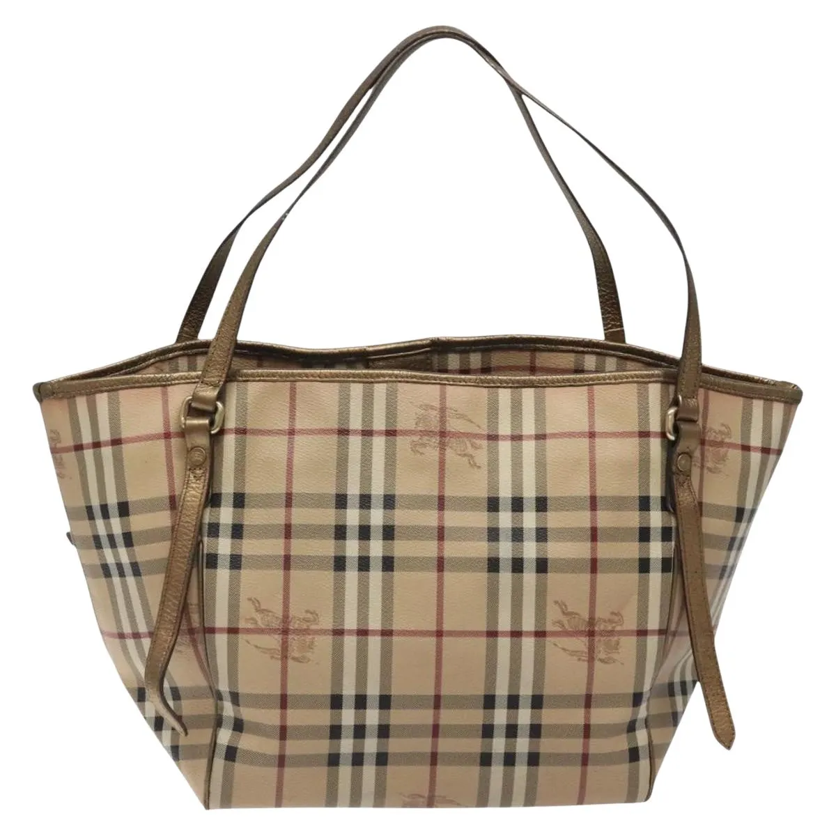 Burberry Haymarket Canvas Tote Bag (Pre-Owned)