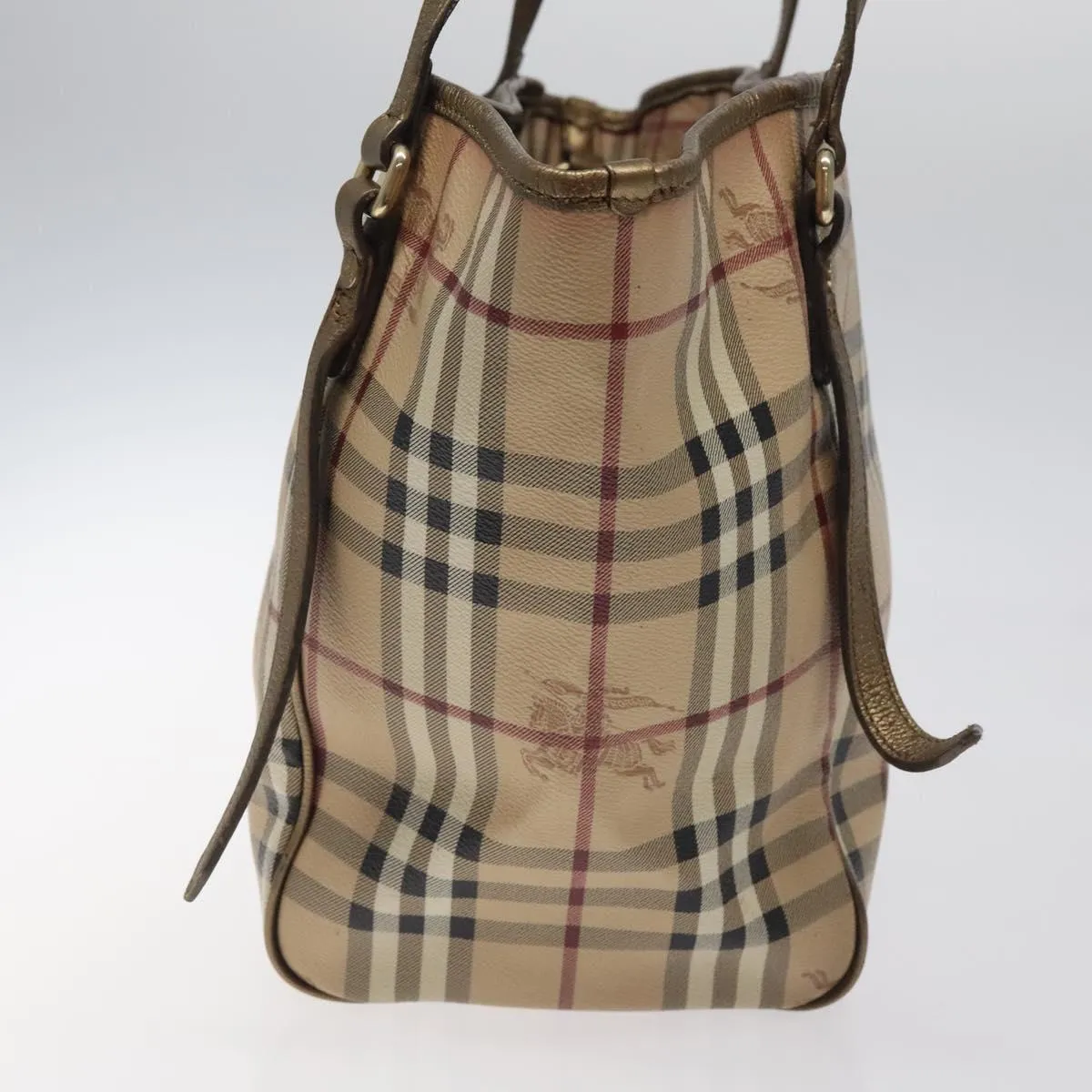 Burberry Haymarket Canvas Tote Bag (Pre-Owned)