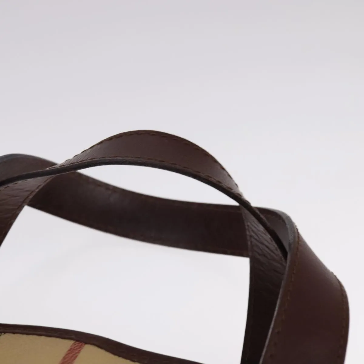 Burberry Haymarket Canvas Tote Bag (Pre-Owned)