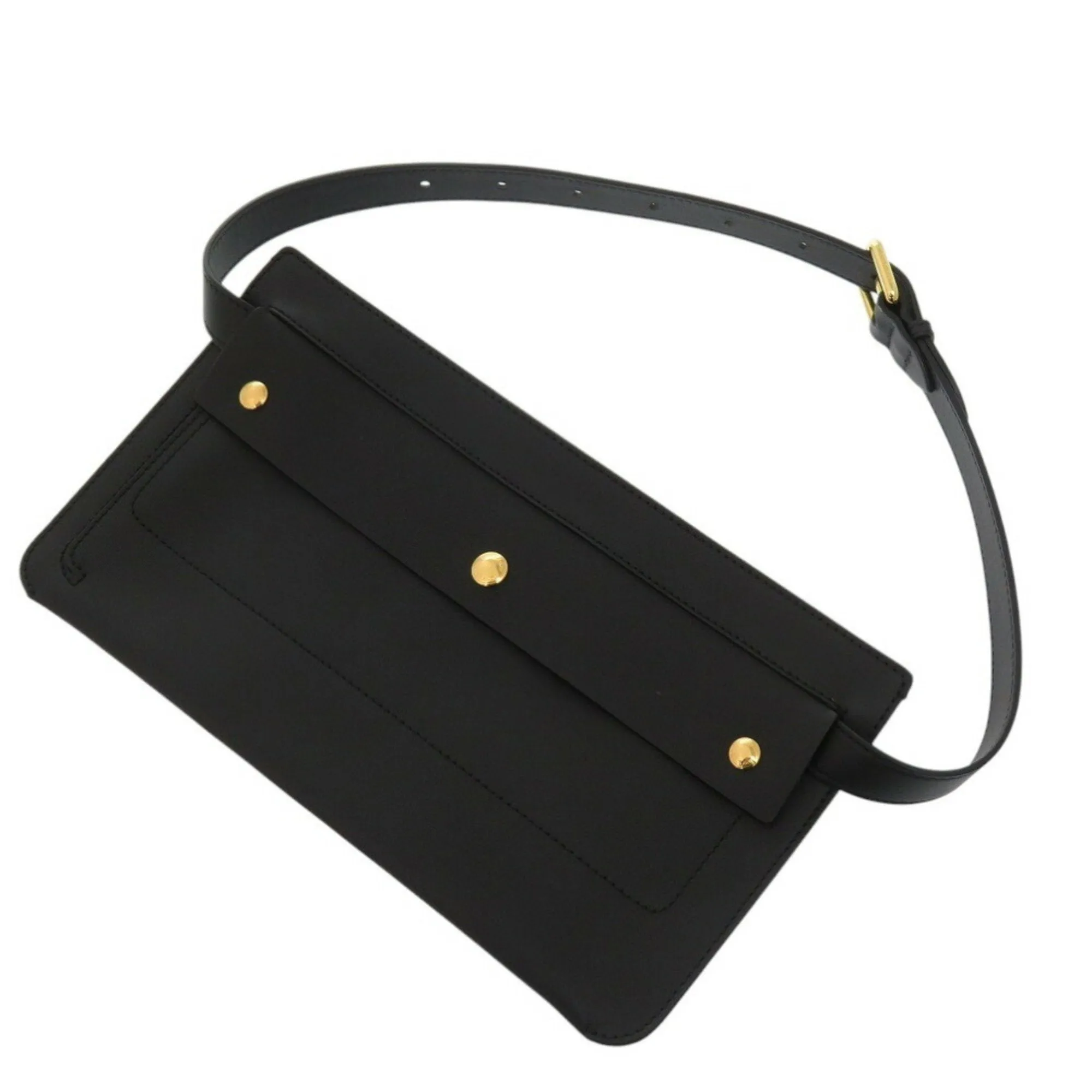 Burberry Leather Clutch Bag (Pre-Owned)