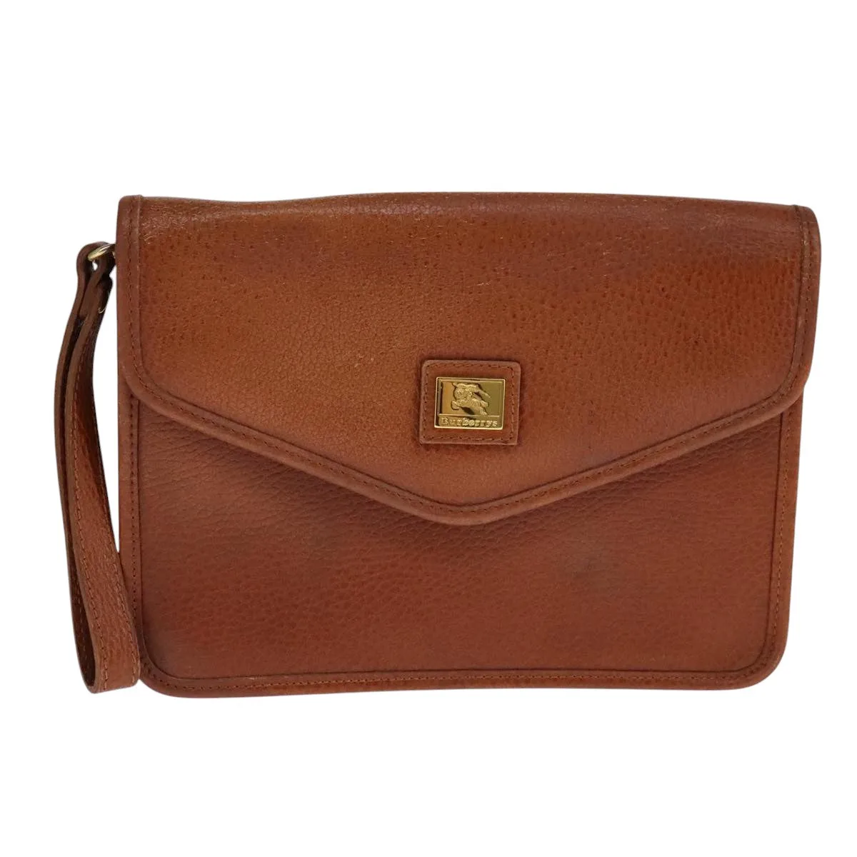 Burberry Leather Clutch Bag (Pre-Owned)